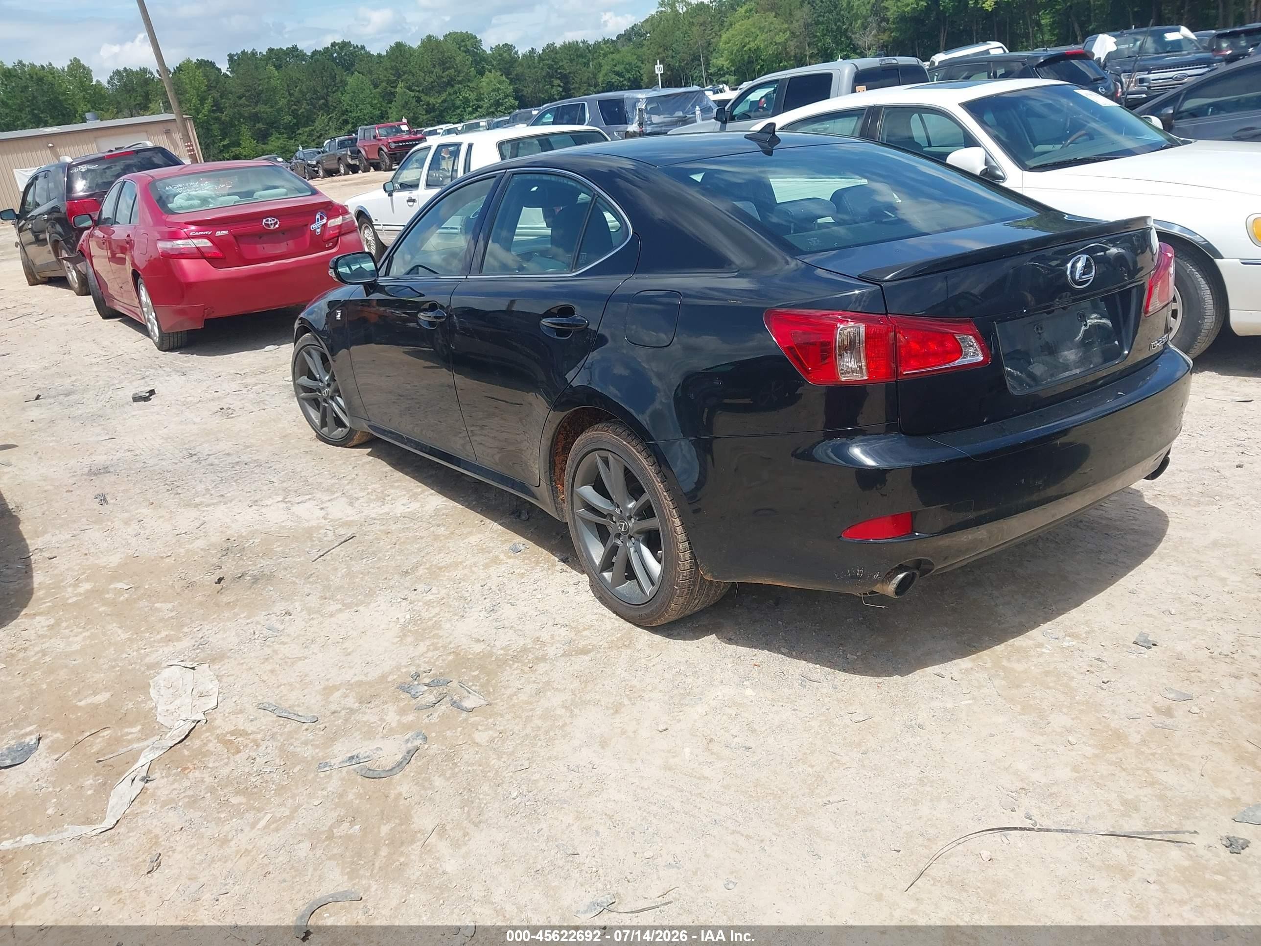 2011 Lexus Is 250   Black vin: JTHBF5C28B5139475