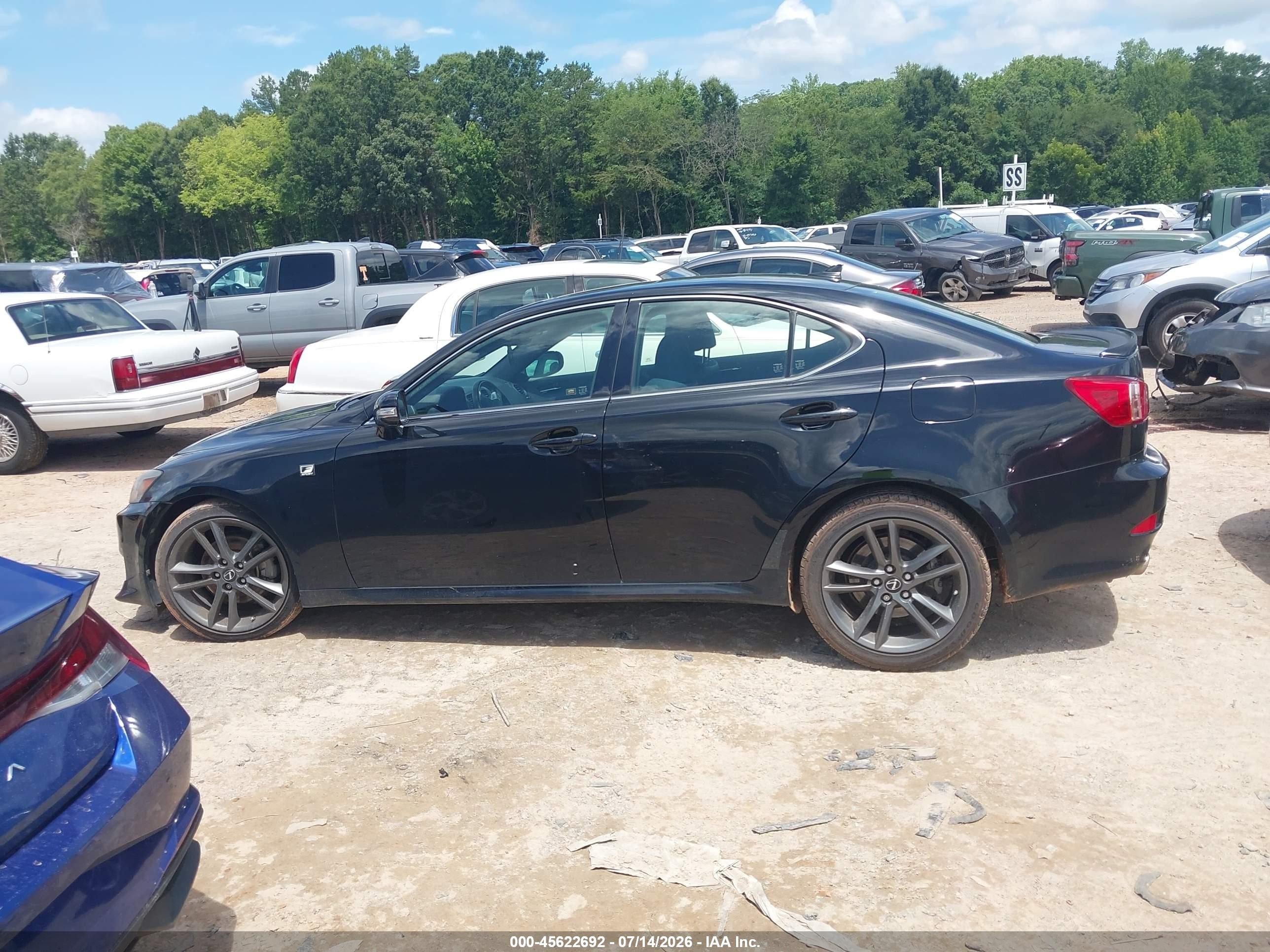 2011 Lexus Is 250   Black vin: JTHBF5C28B5139475