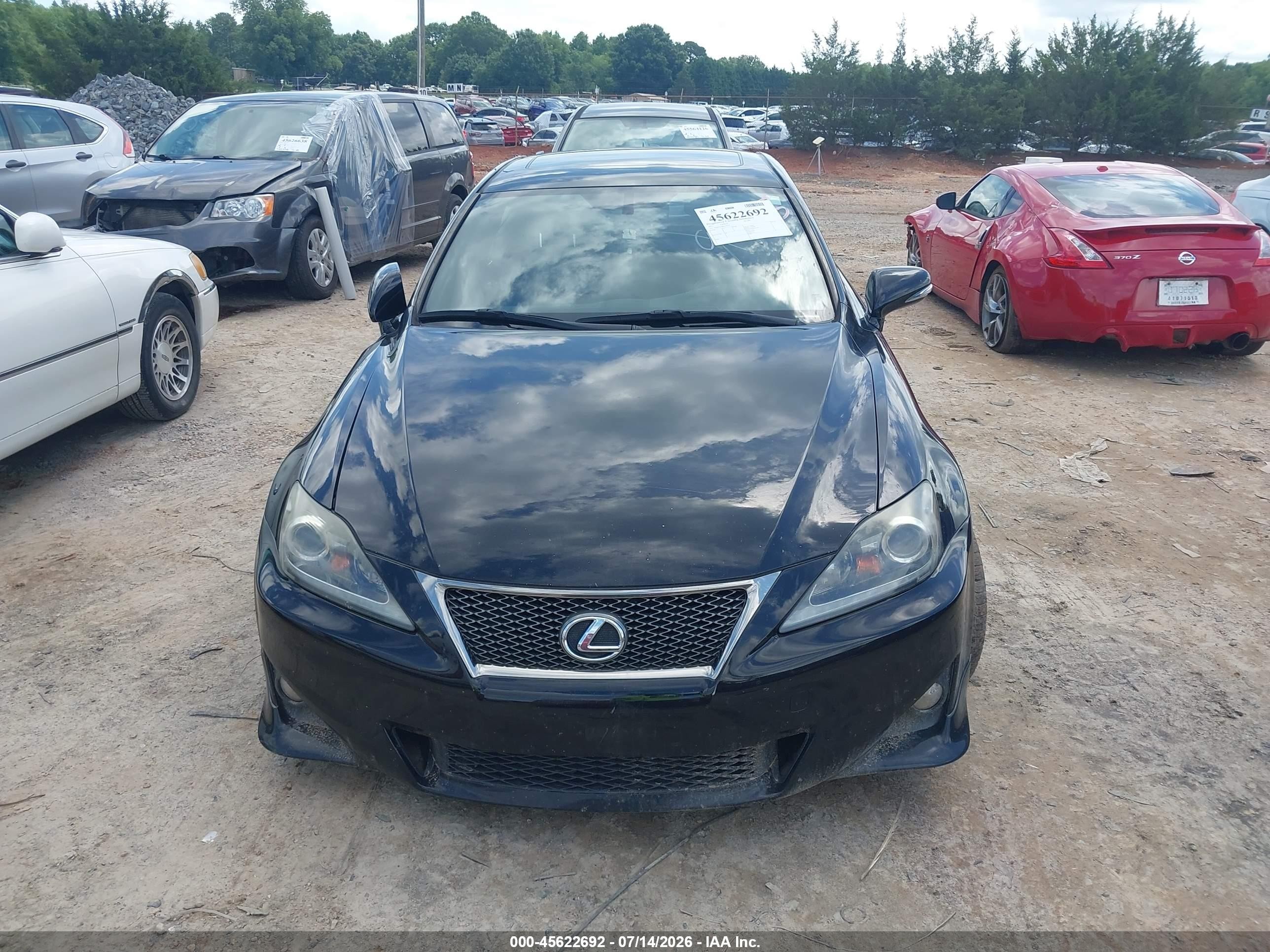 2011 Lexus Is 250   Black vin: JTHBF5C28B5139475