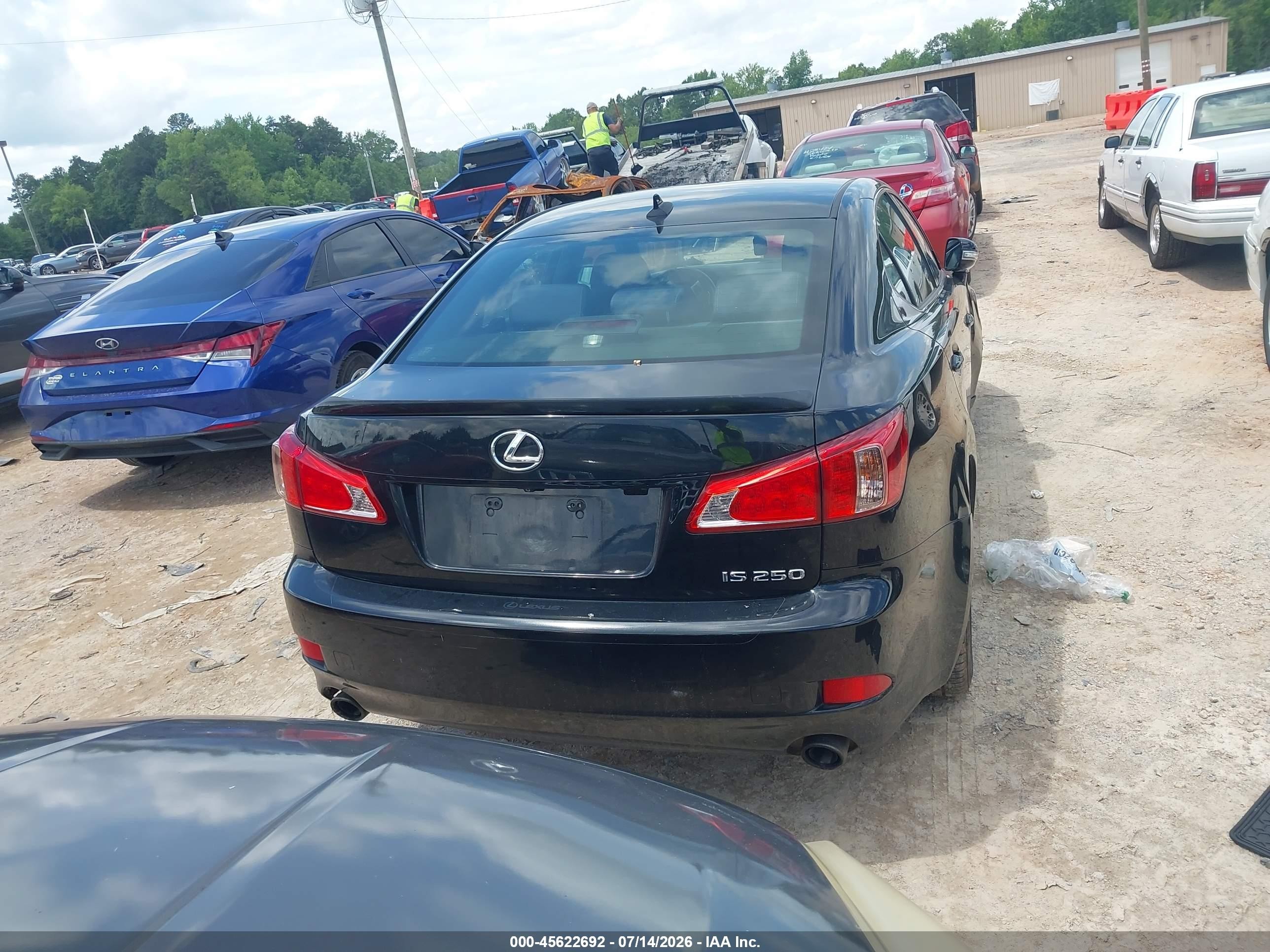 2011 Lexus Is 250   Black vin: JTHBF5C28B5139475