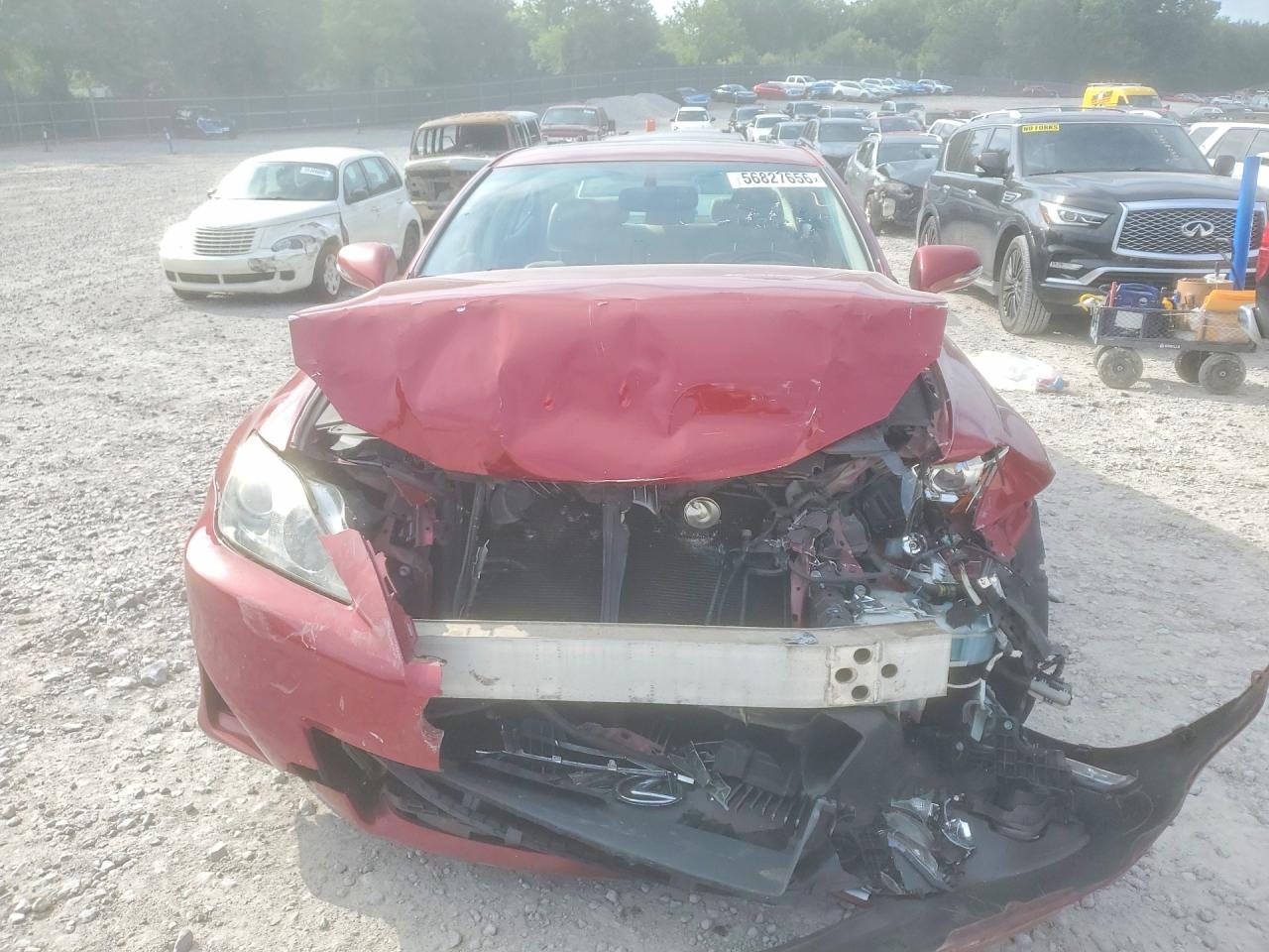 2011 Lexus Is 250 Red vin: JTHBF5C28B5151643