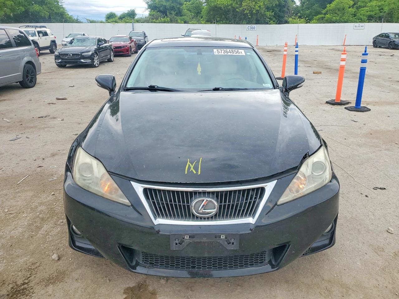 2012 Lexus Is 250 Black vin: JTHBF5C28C2102509