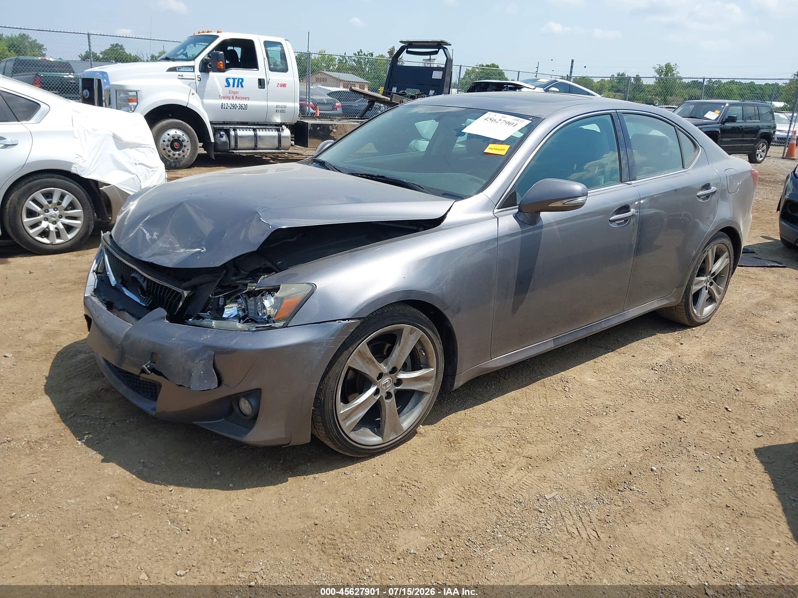 2012 Lexus Is 250 Gray vin: JTHBF5C28C5157718
