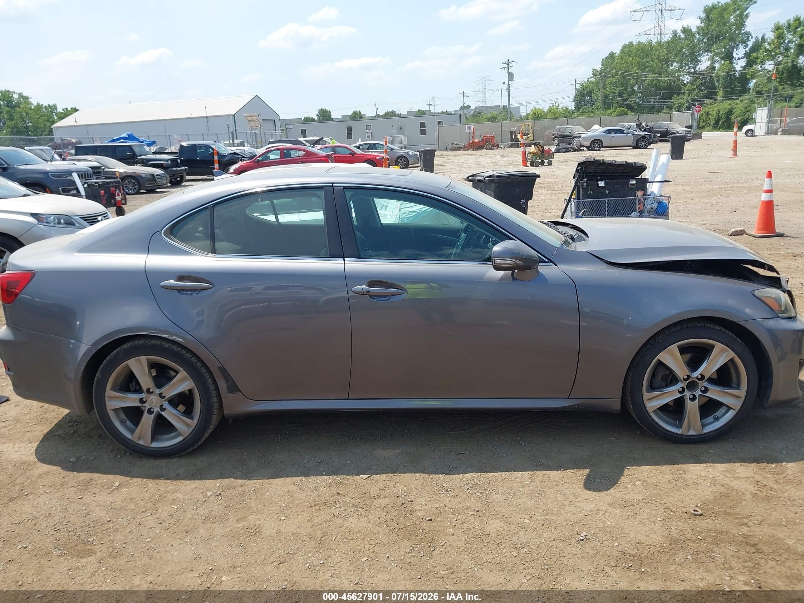 2012 Lexus Is 250 Gray vin: JTHBF5C28C5157718
