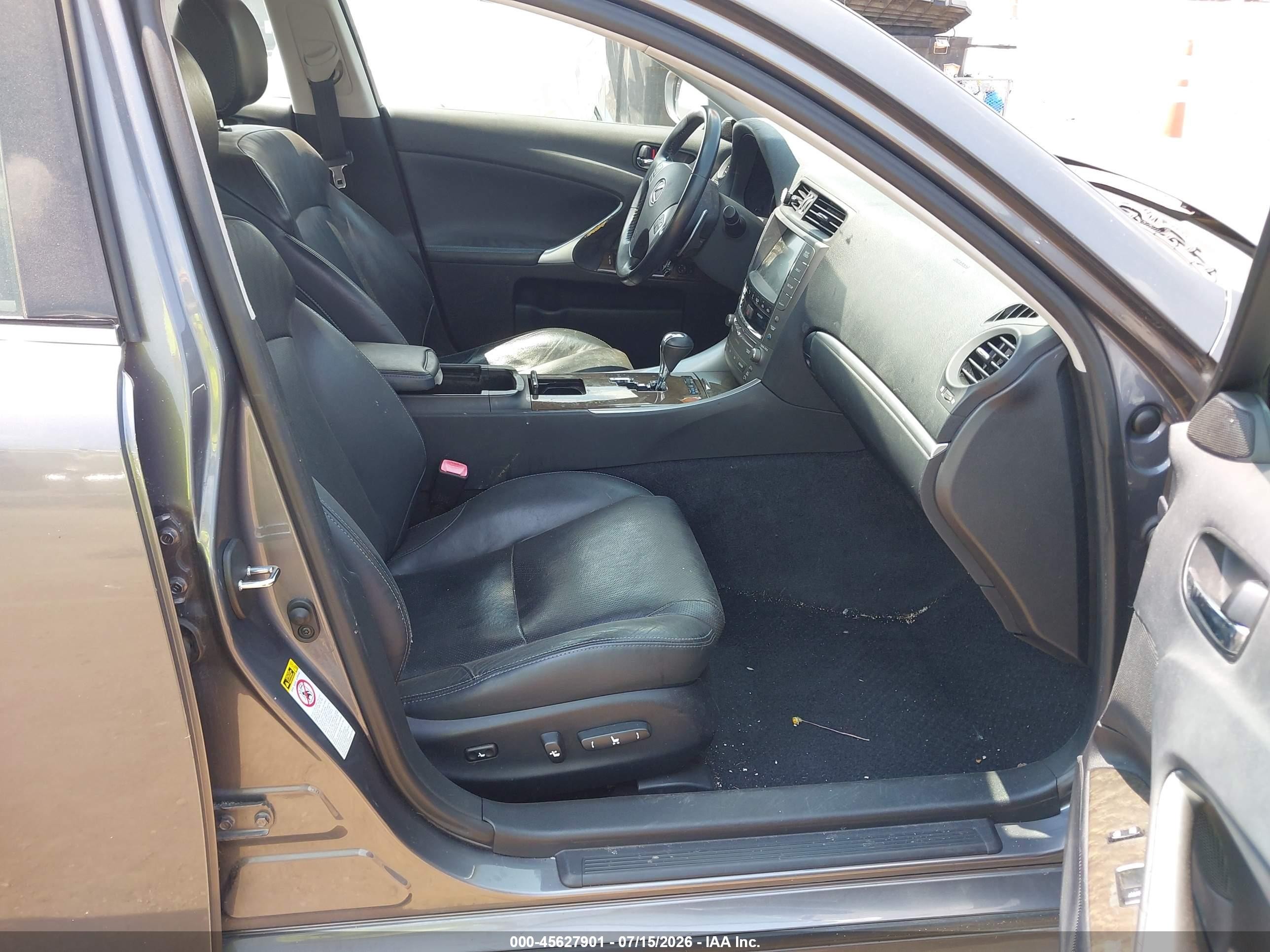 2012 Lexus Is 250 Gray vin: JTHBF5C28C5157718
