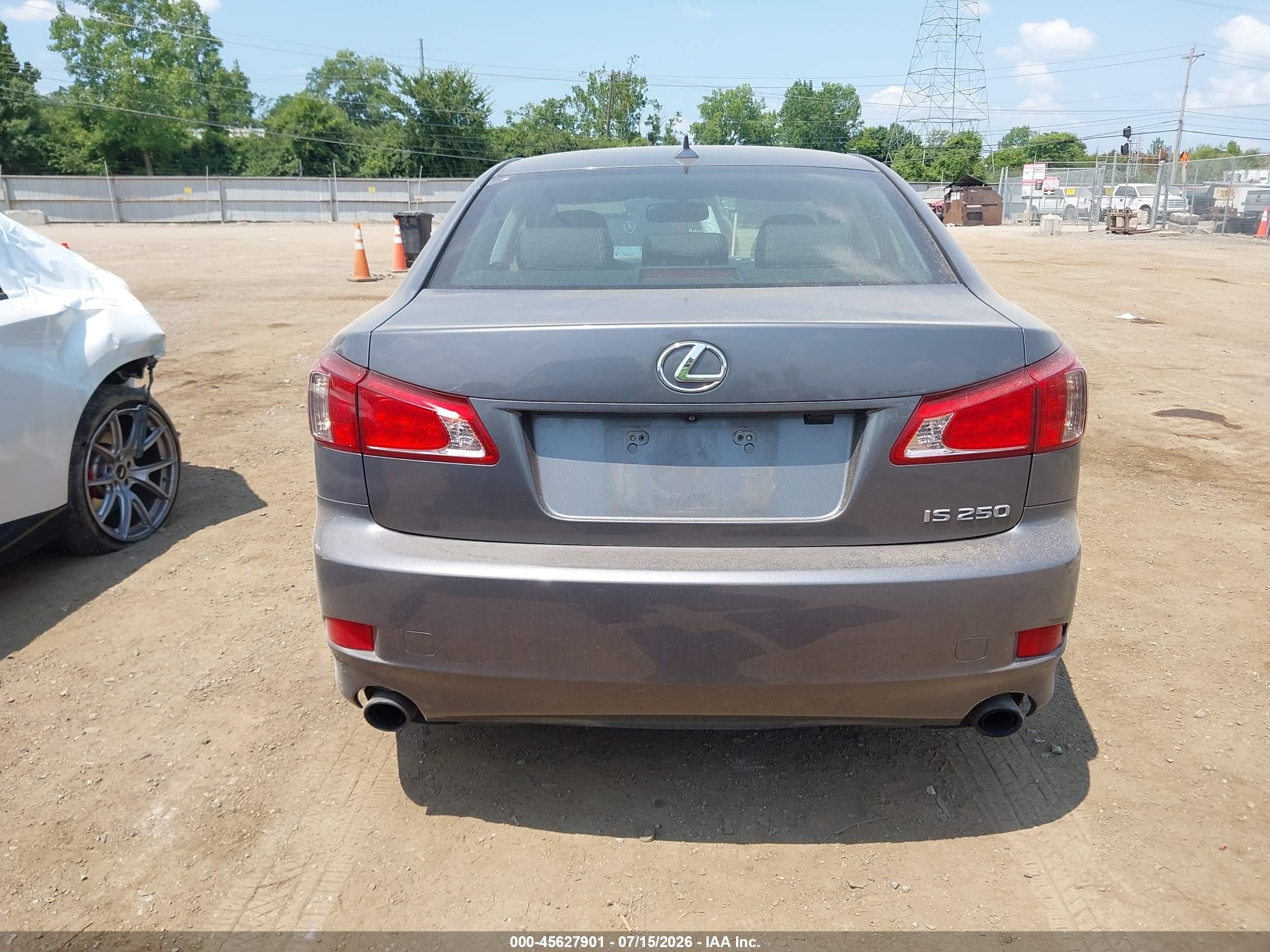 2012 Lexus Is 250 Gray vin: JTHBF5C28C5157718
