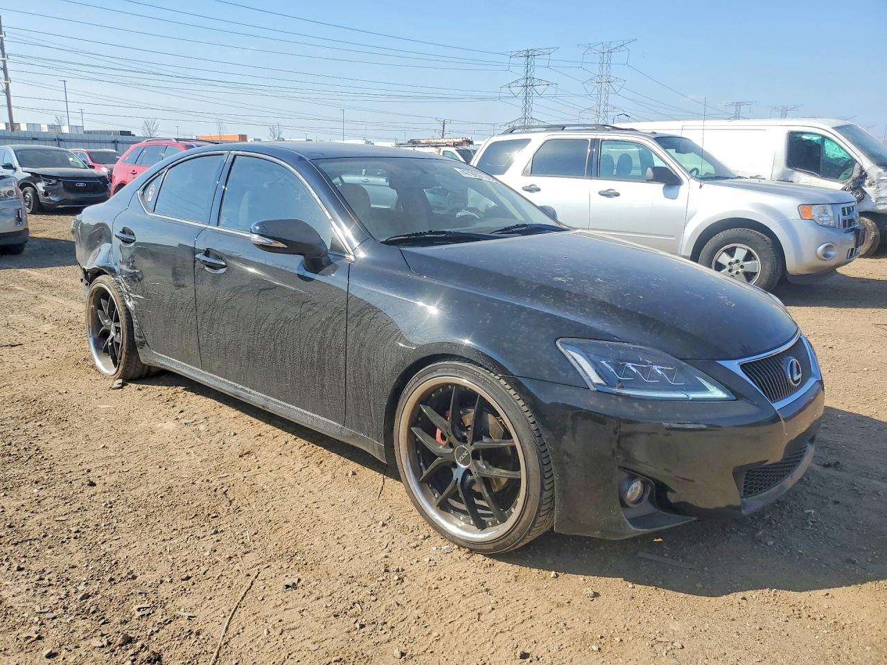 2012 Lexus Is 250 Base Black vin: JTHBF5C28C5158853