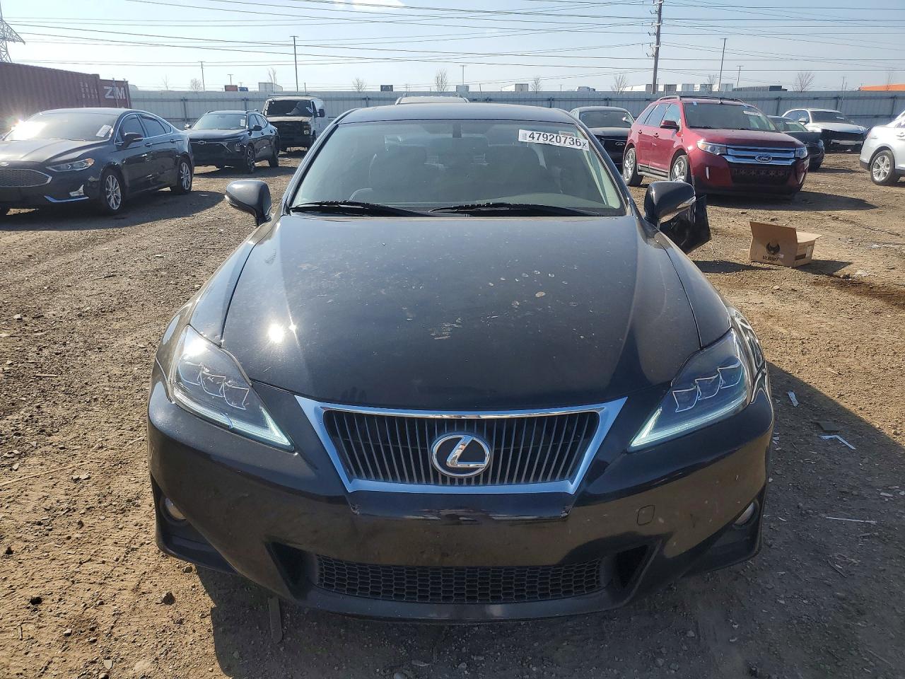 2012 Lexus Is 250 Base Black vin: JTHBF5C28C5158853