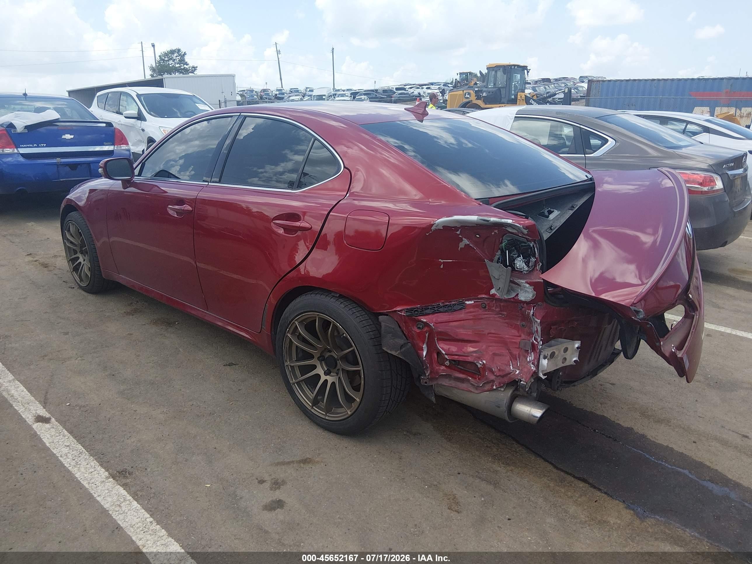 2012 Lexus Is 250   Red vin: JTHBF5C28C5161249
