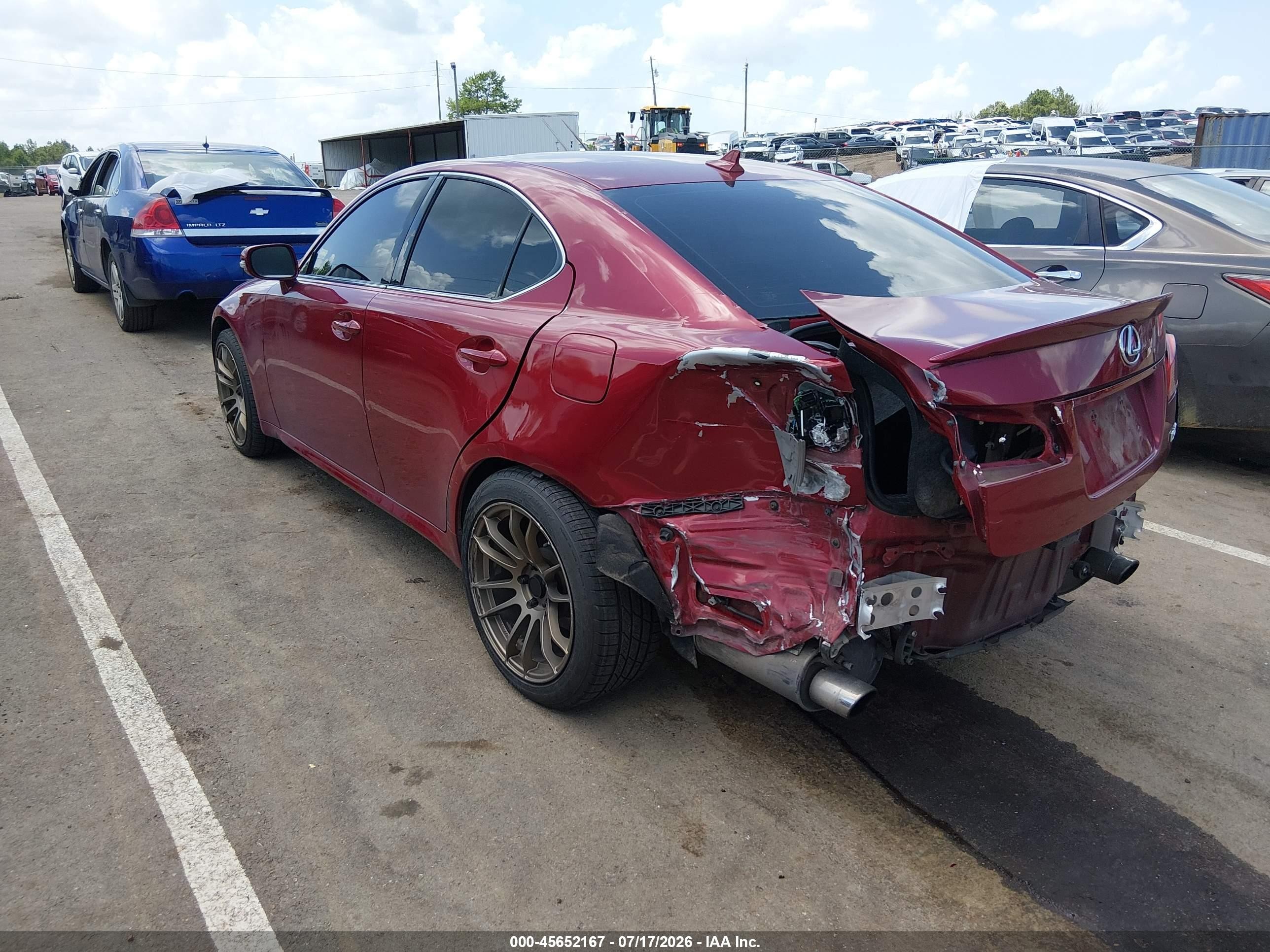 2012 Lexus Is 250   Red vin: JTHBF5C28C5161249