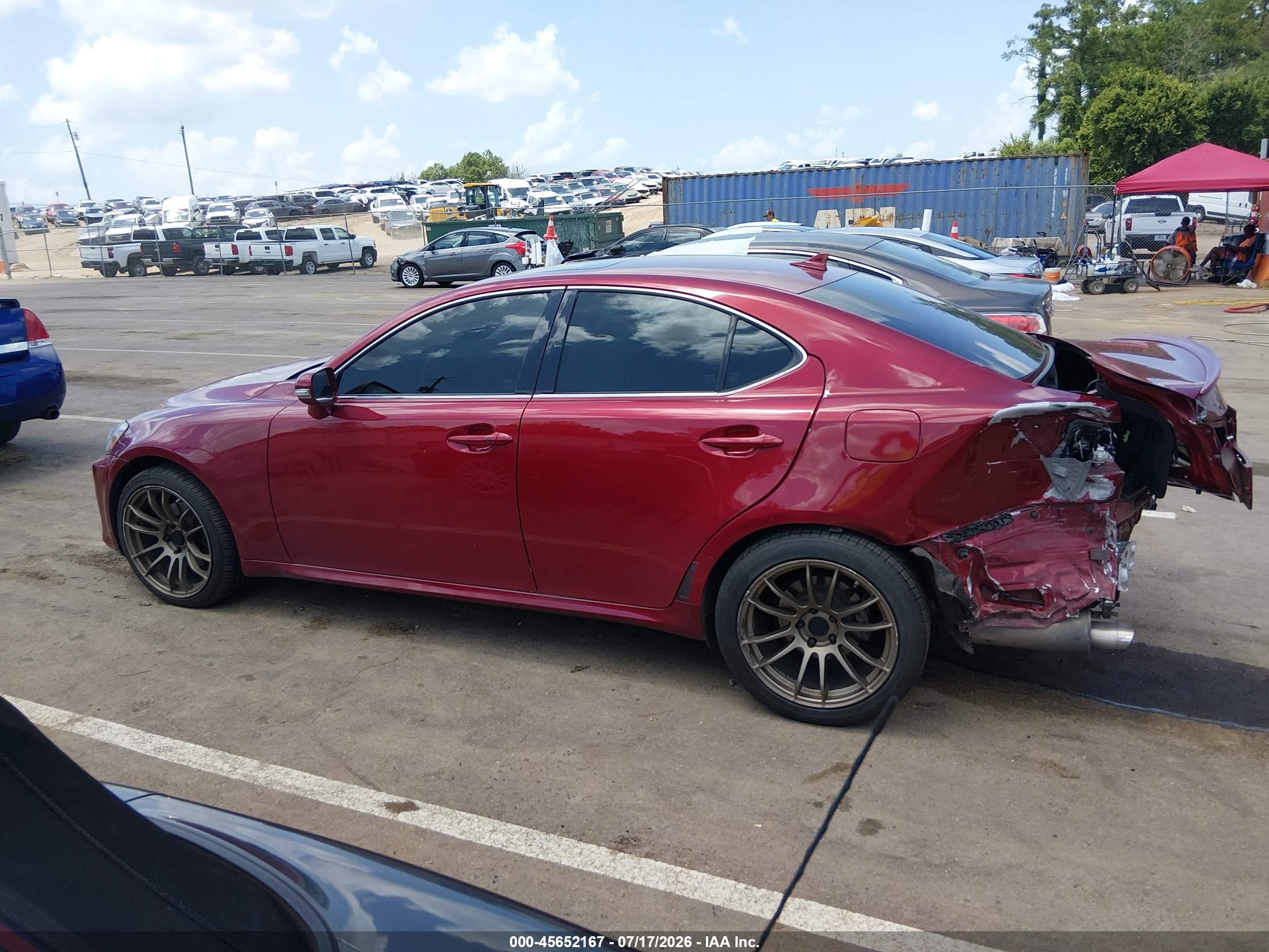 2012 Lexus Is 250   Red vin: JTHBF5C28C5161249