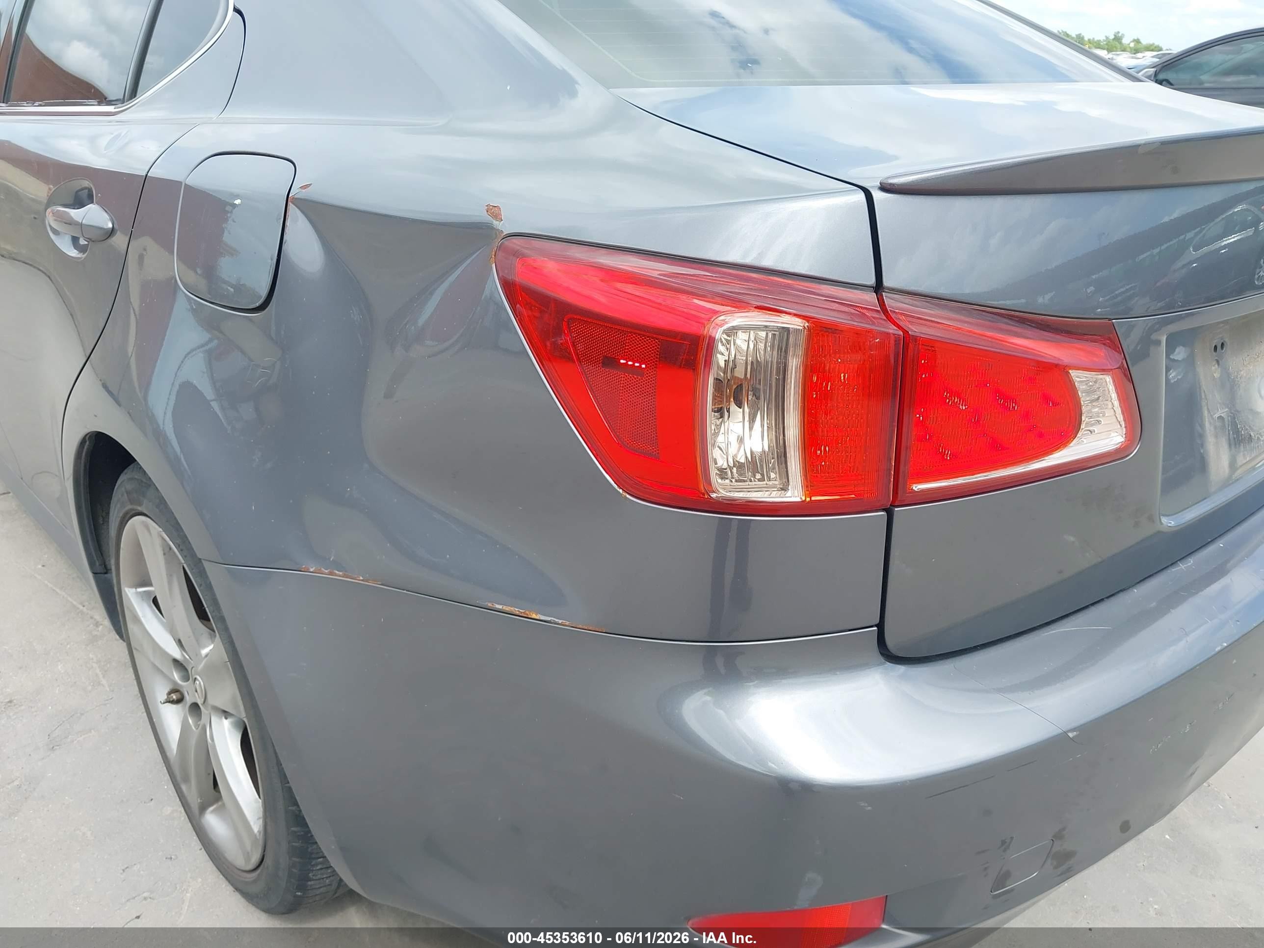 2012 Lexus Is 250   Gray vin: JTHBF5C28C5174566