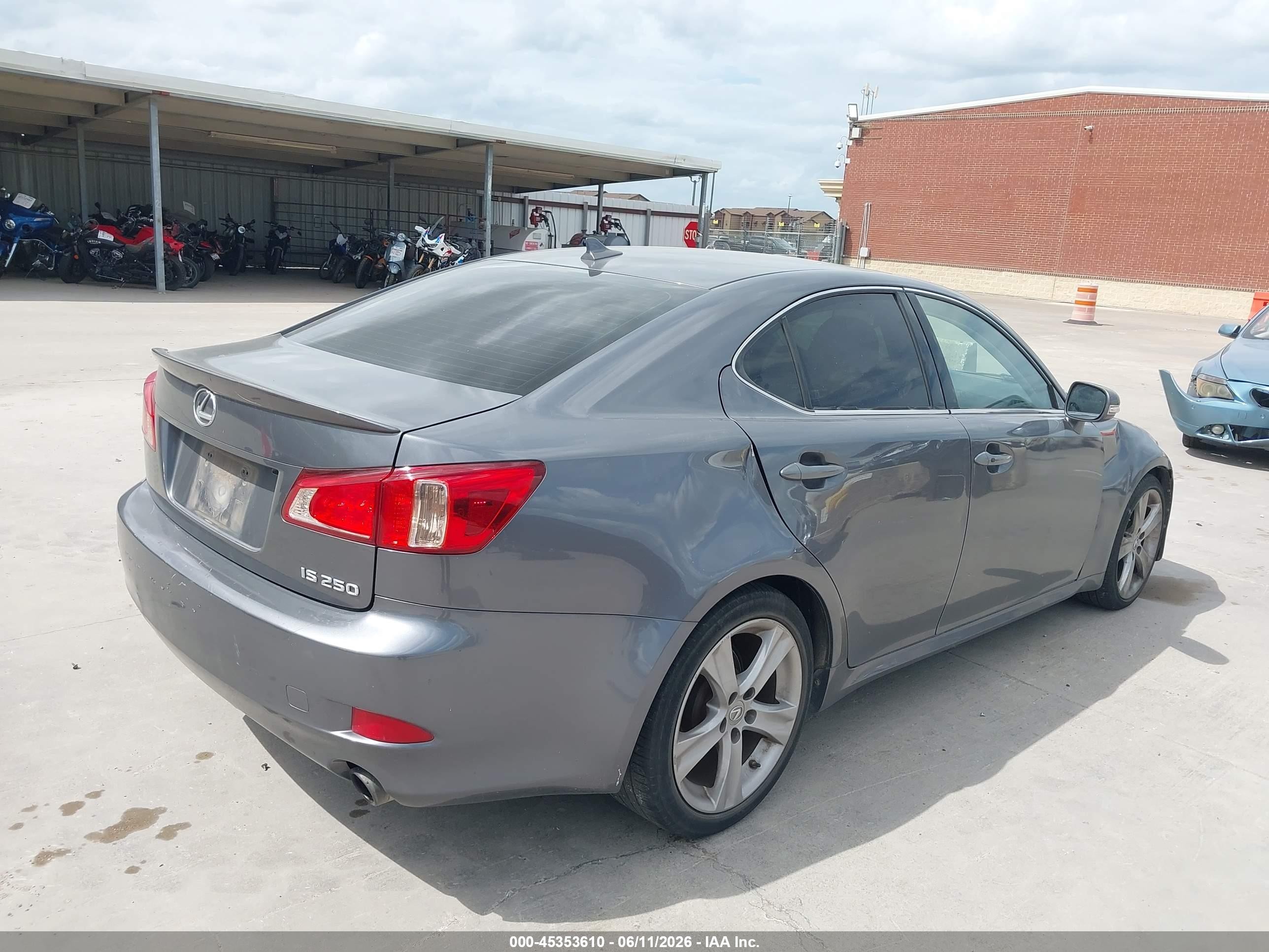 2012 Lexus Is 250   Gray vin: JTHBF5C28C5174566