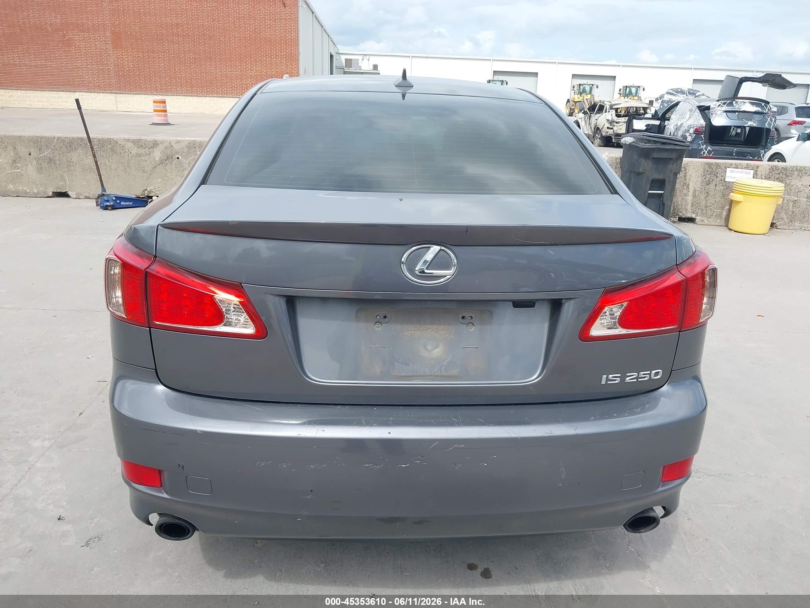 2012 Lexus Is 250   Gray vin: JTHBF5C28C5174566