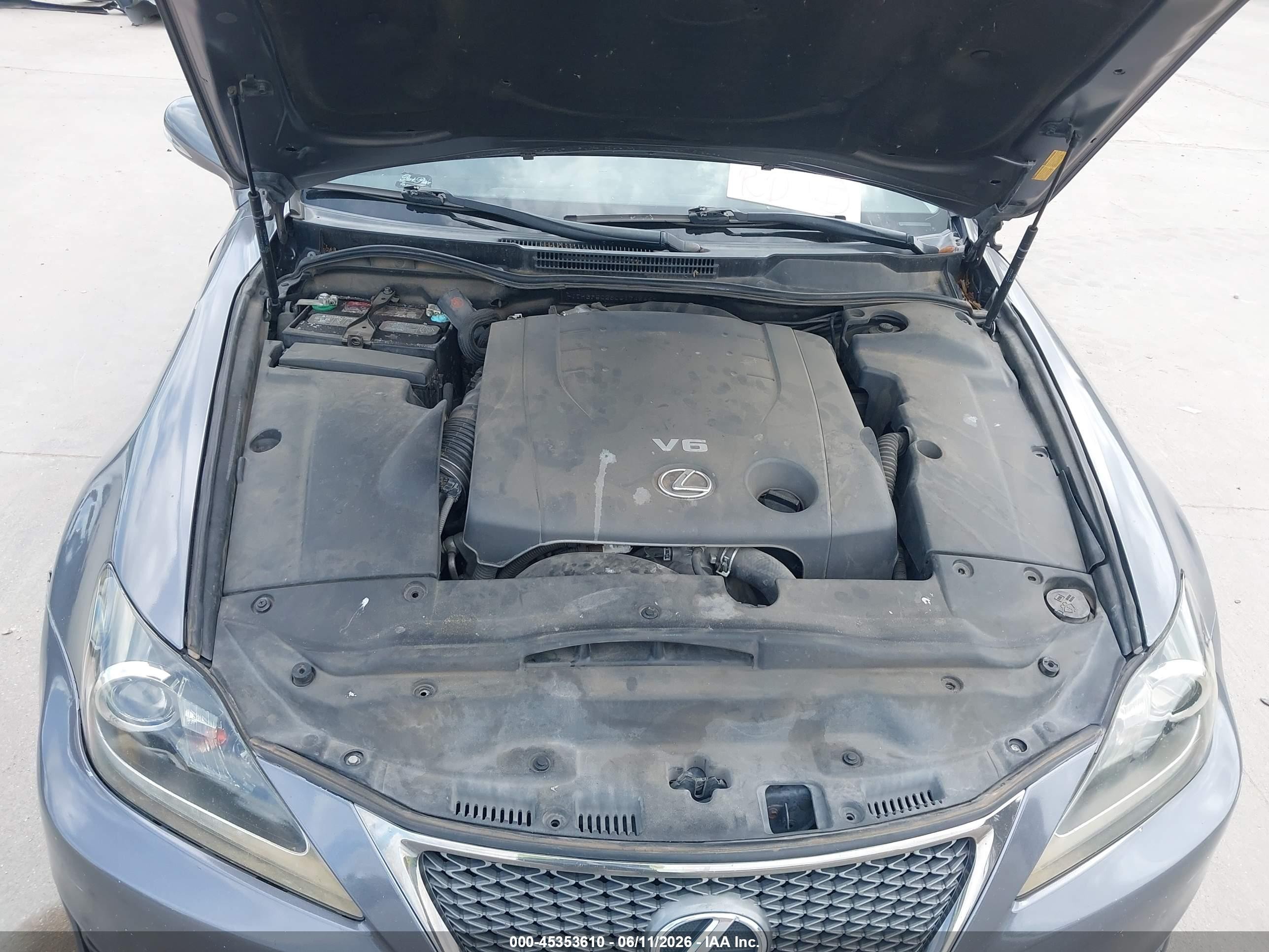 2012 Lexus Is 250   Gray vin: JTHBF5C28C5174566