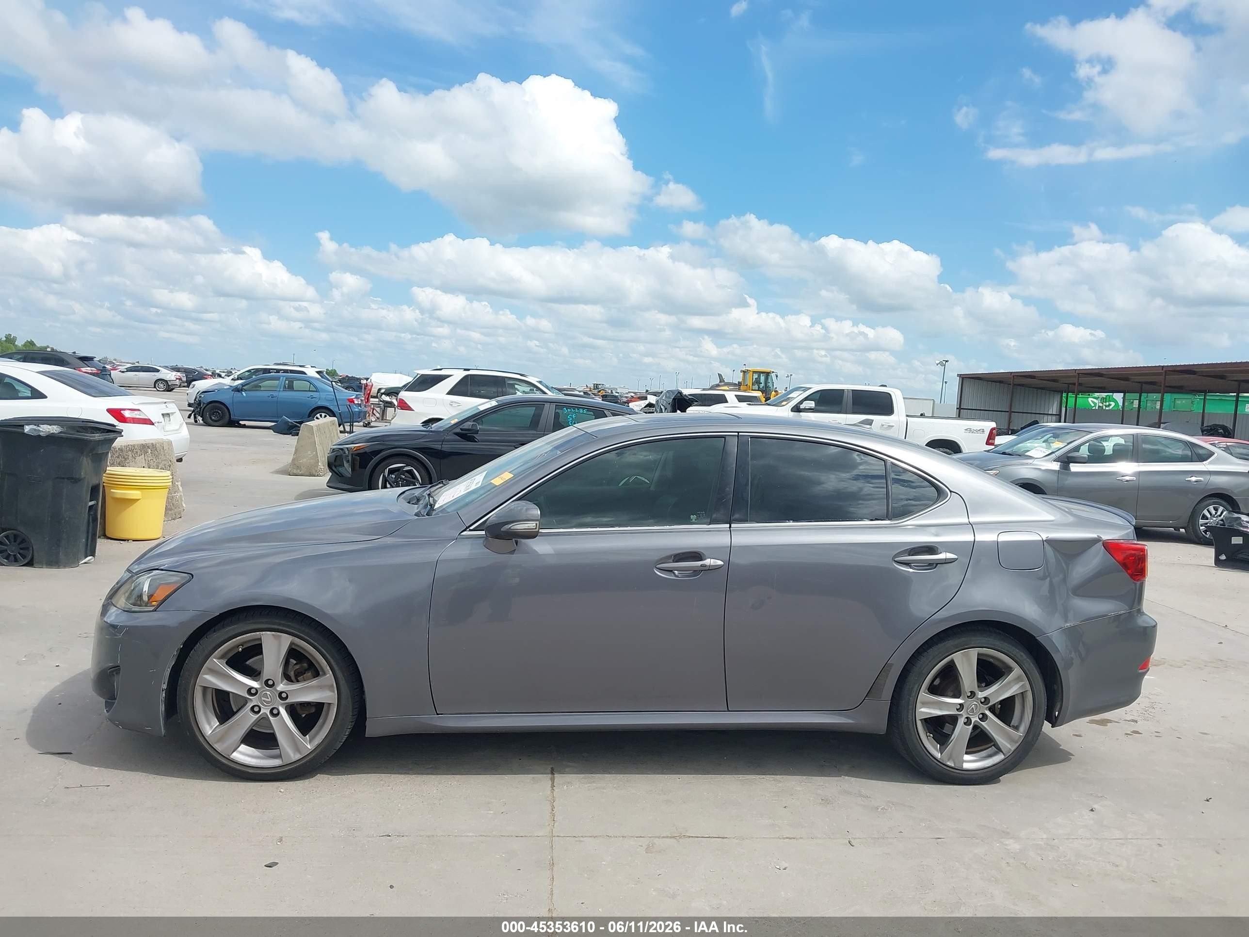 2012 Lexus Is 250   Gray vin: JTHBF5C28C5174566
