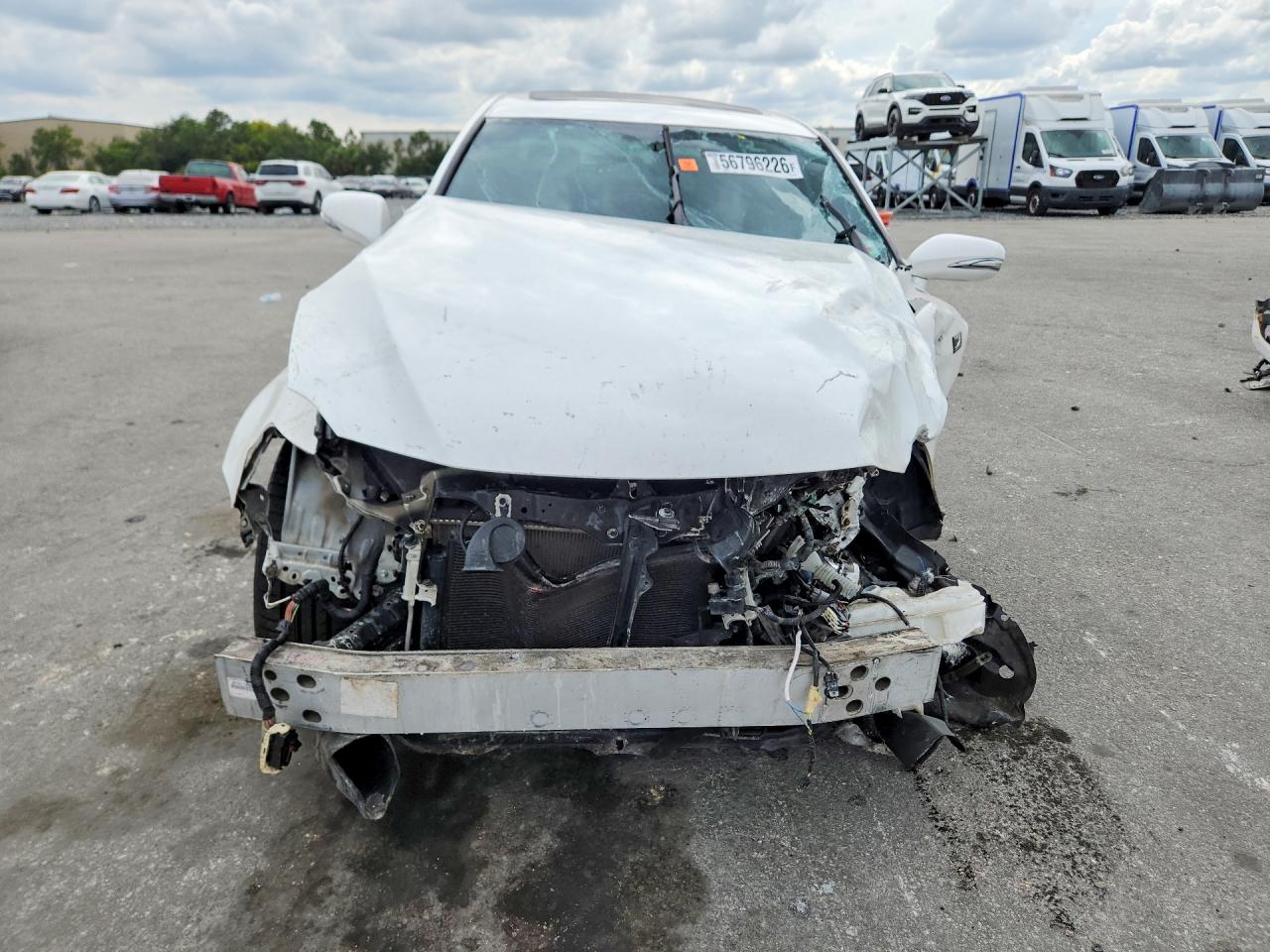 2012 Lexus Is 250 White vin: JTHBF5C28C5181520