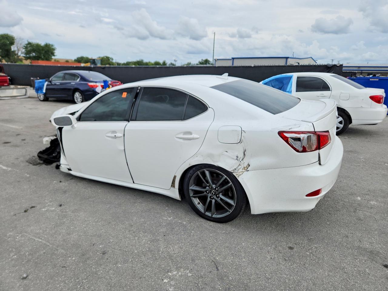 2012 Lexus Is 250 White vin: JTHBF5C28C5181520
