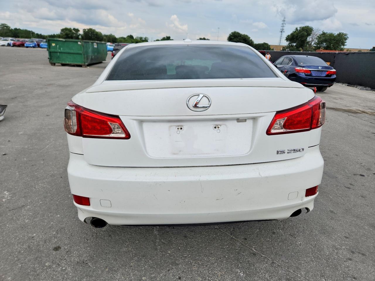 2012 Lexus Is 250 White vin: JTHBF5C28C5181520
