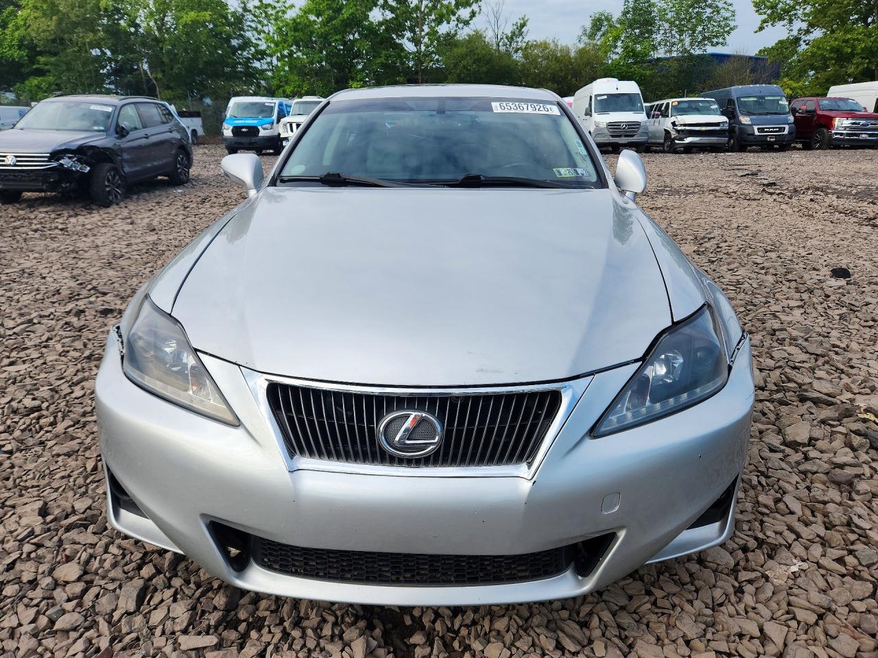 2012 Lexus Is 250 Base Серебряный vin: JTHBF5C28C5183719
