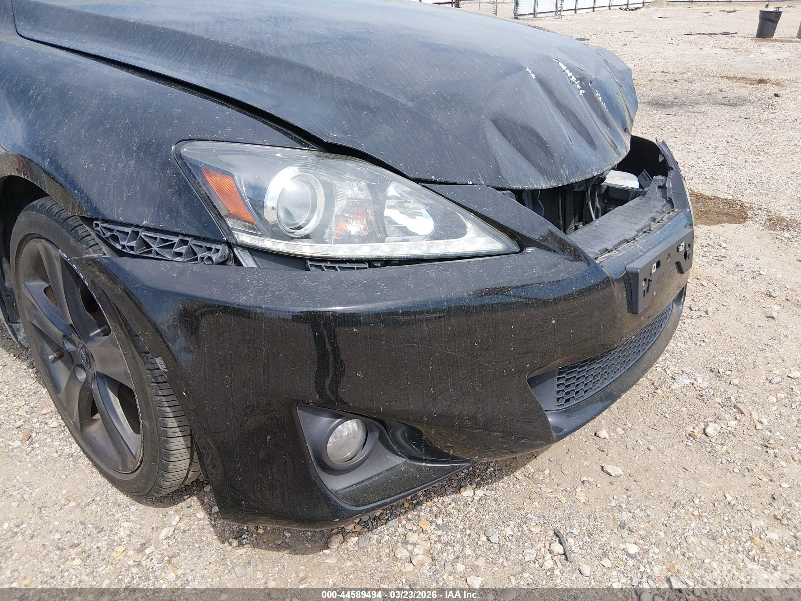 2013 Lexus Is 250   Black vin: JTHBF5C28D5190624