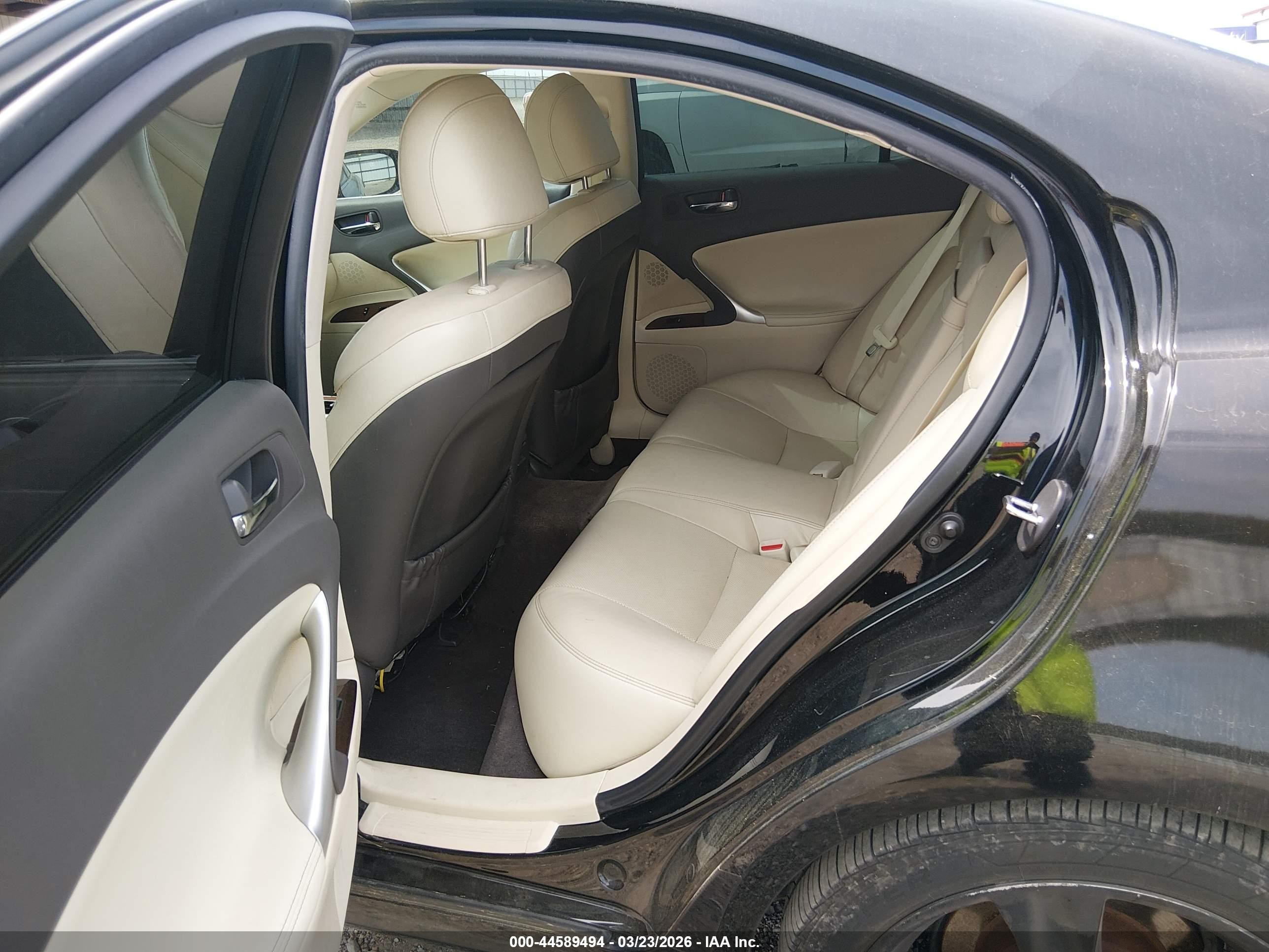 2013 Lexus Is 250   Black vin: JTHBF5C28D5190624