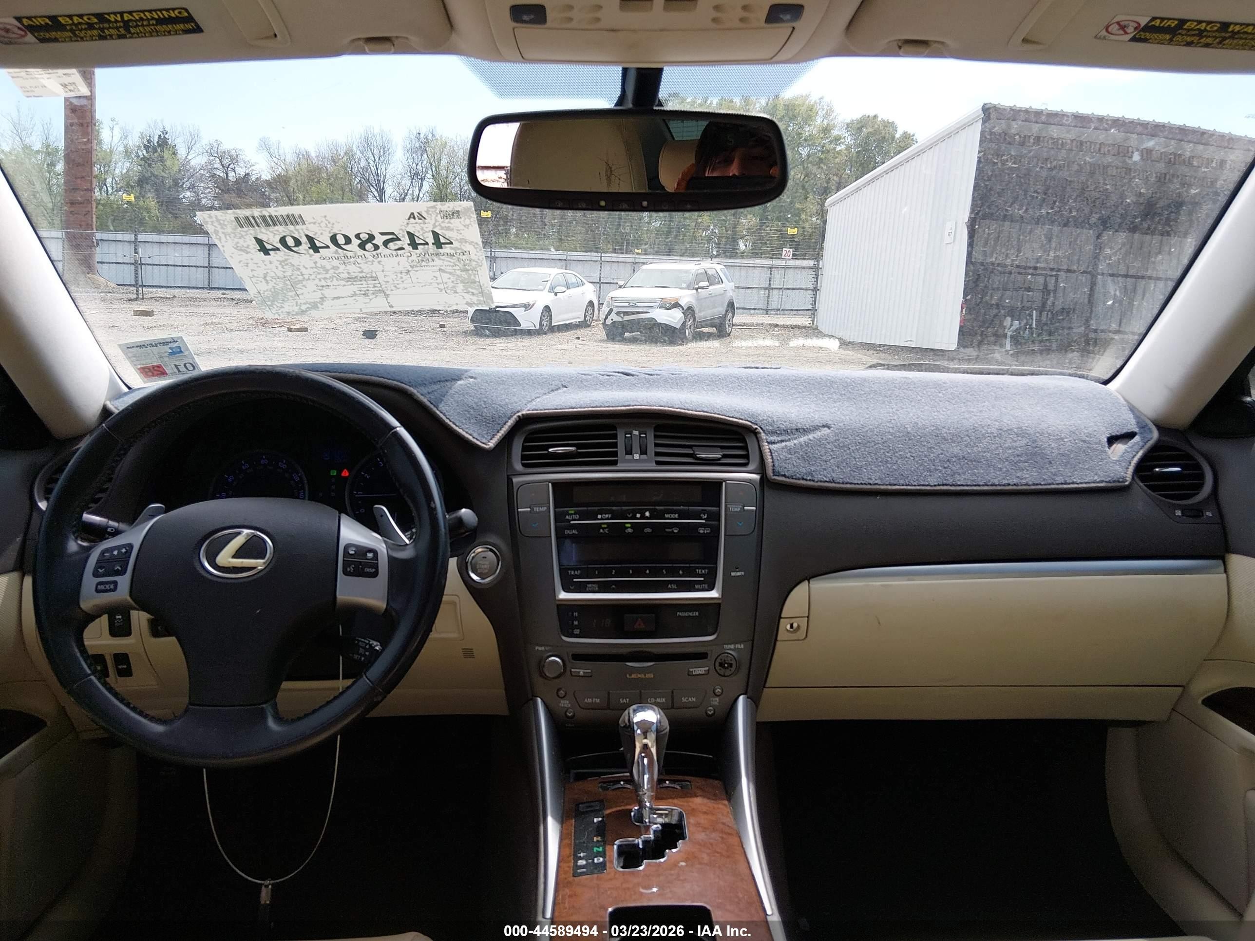 2013 Lexus Is 250   Black vin: JTHBF5C28D5190624