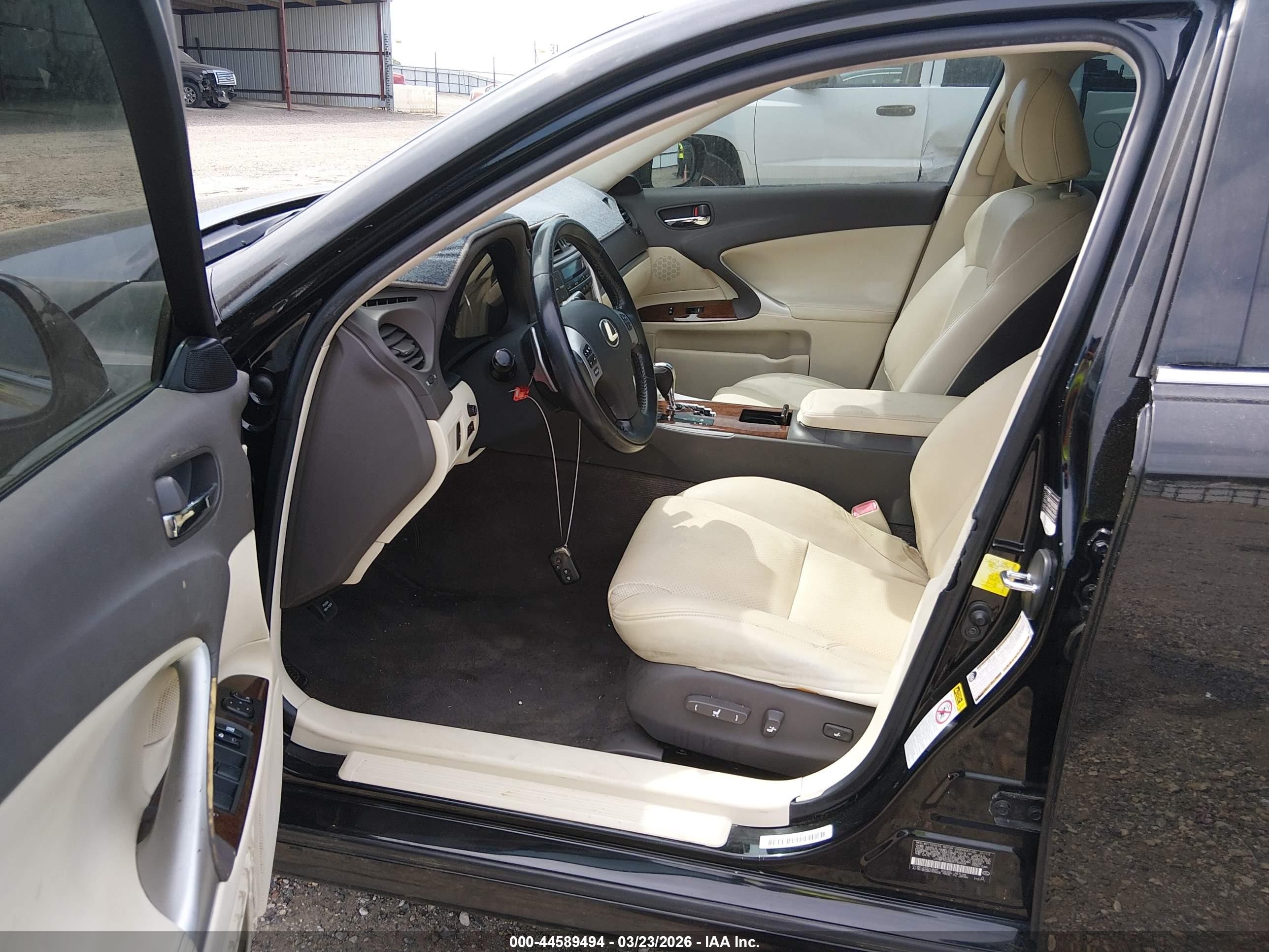 2013 Lexus Is 250   Black vin: JTHBF5C28D5190624