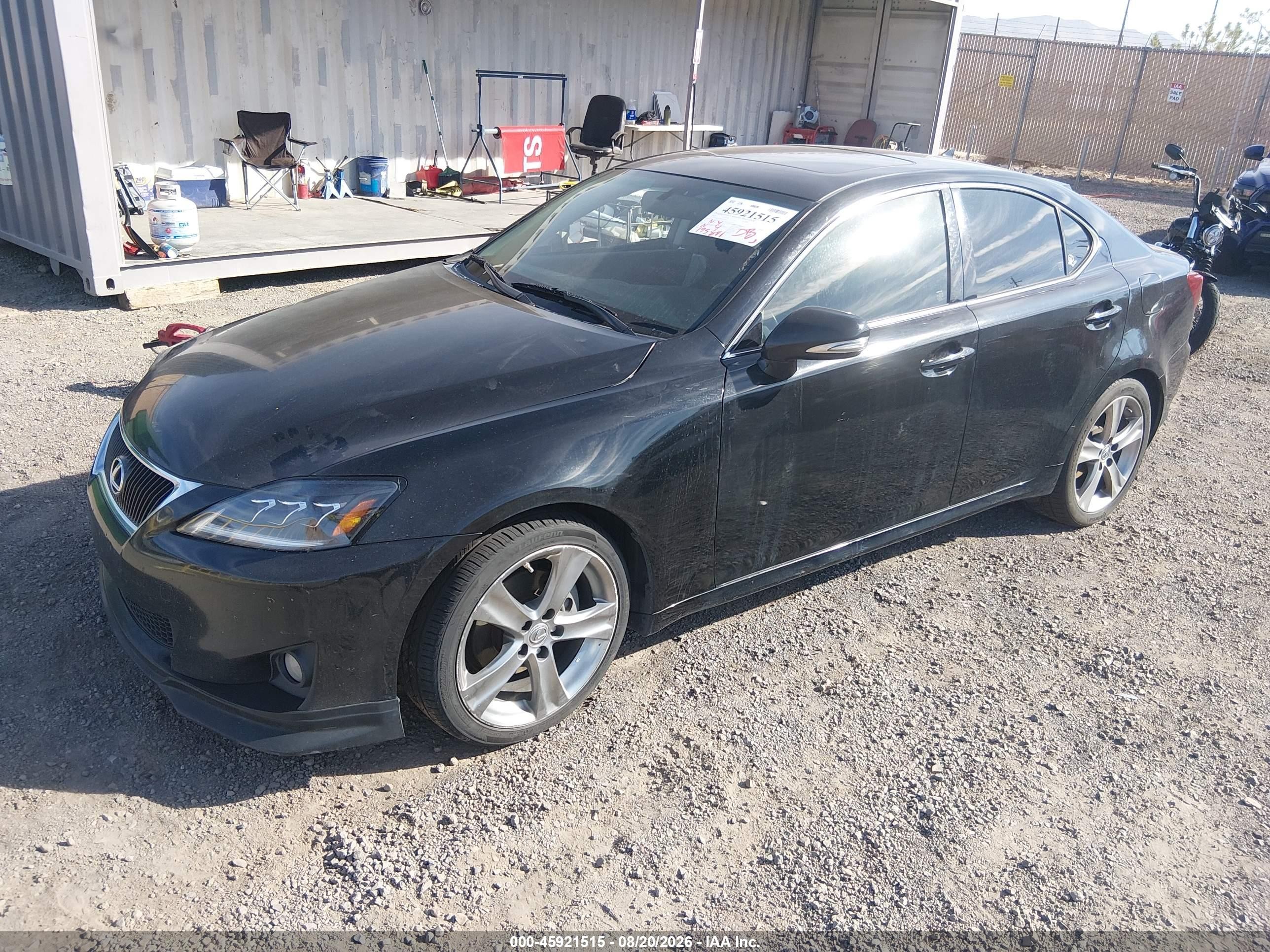 2013 Lexus Is 250   Black vin: JTHBF5C28D5192602