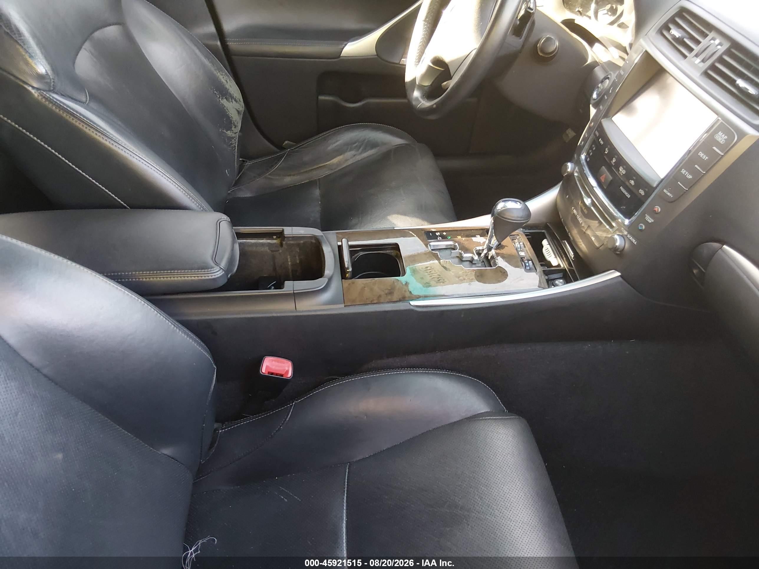 2013 Lexus Is 250   Black vin: JTHBF5C28D5192602