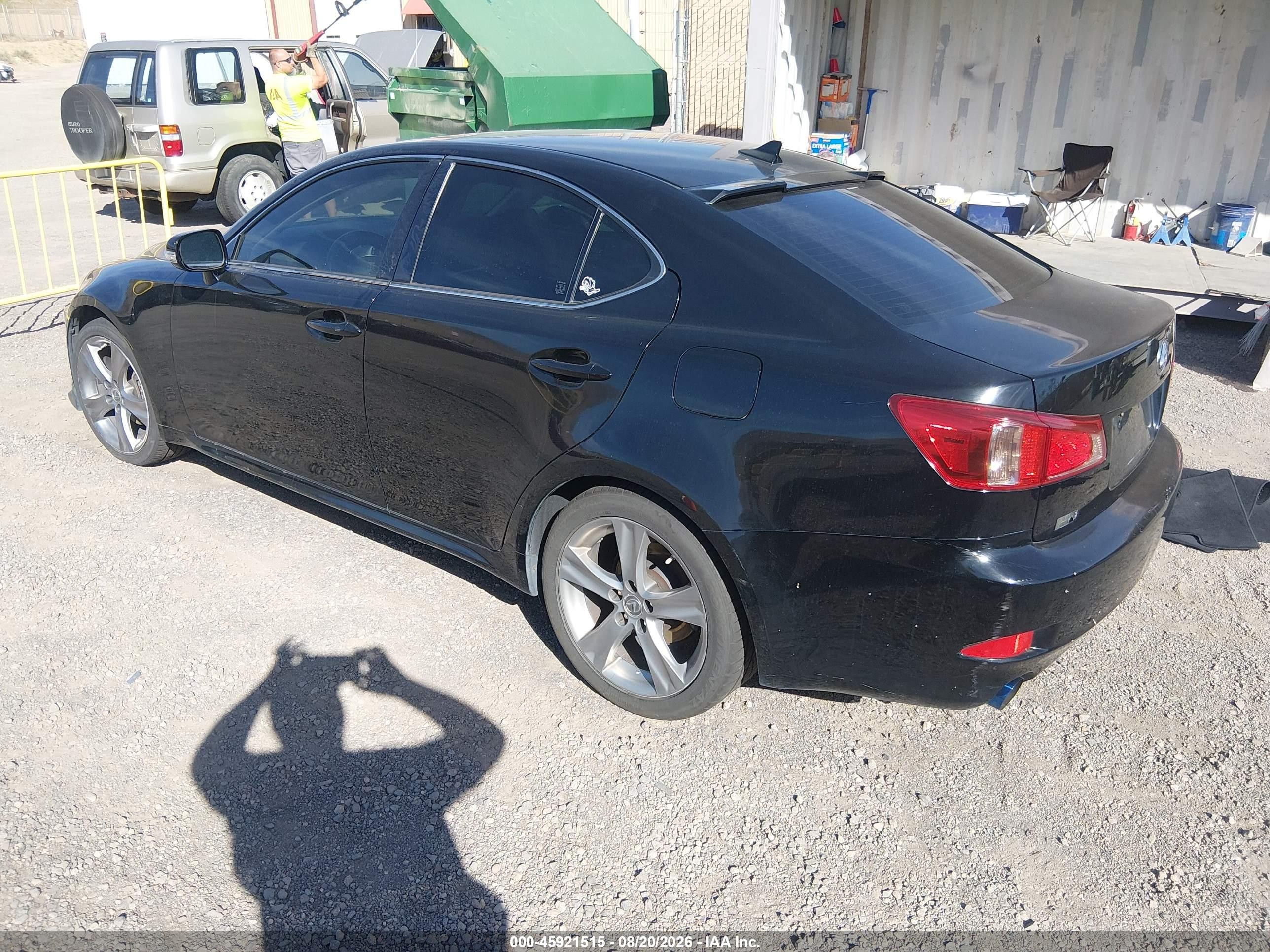 2013 Lexus Is 250   Black vin: JTHBF5C28D5192602