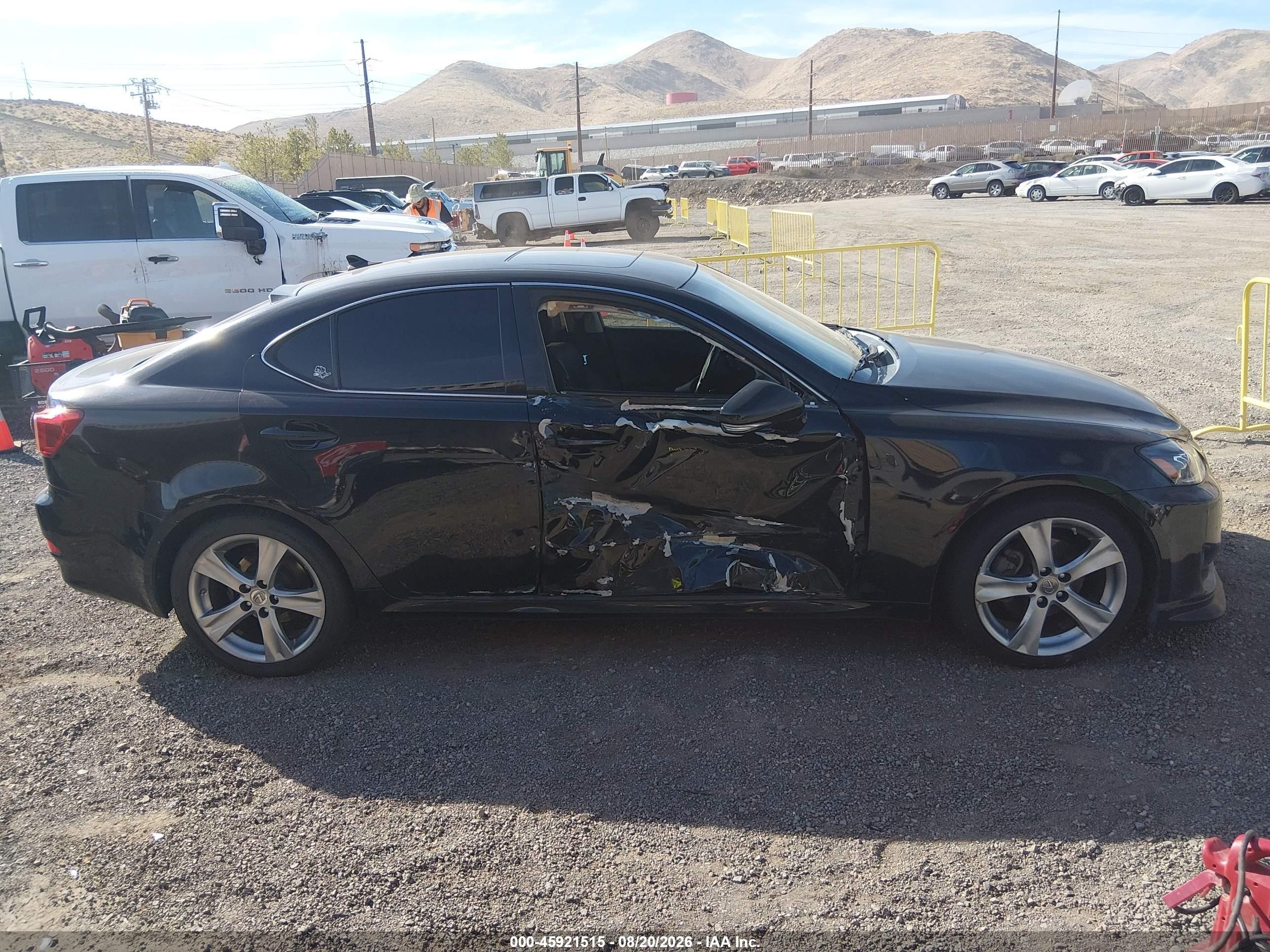 2013 Lexus Is 250   Black vin: JTHBF5C28D5192602
