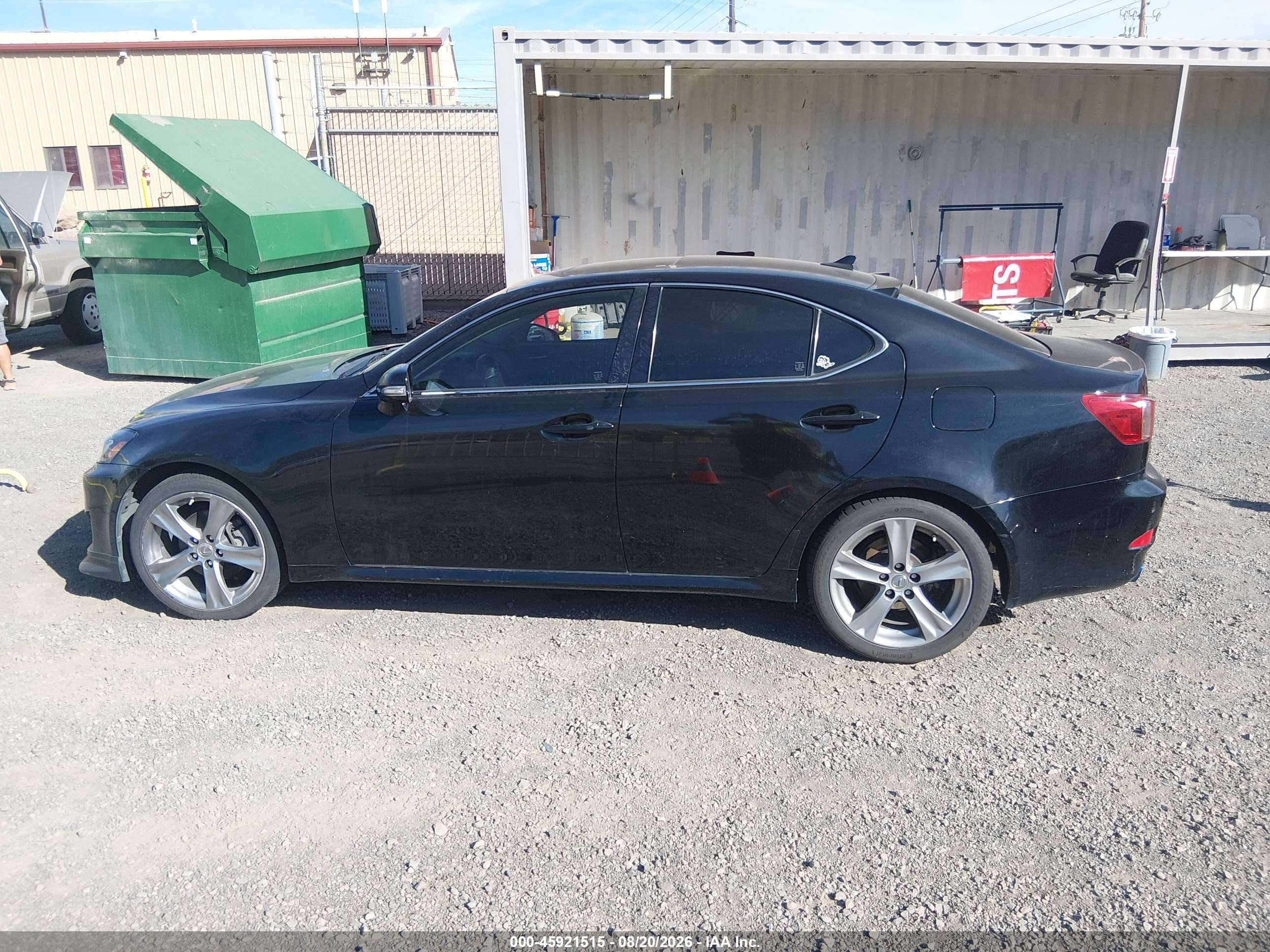 2013 Lexus Is 250   Black vin: JTHBF5C28D5192602
