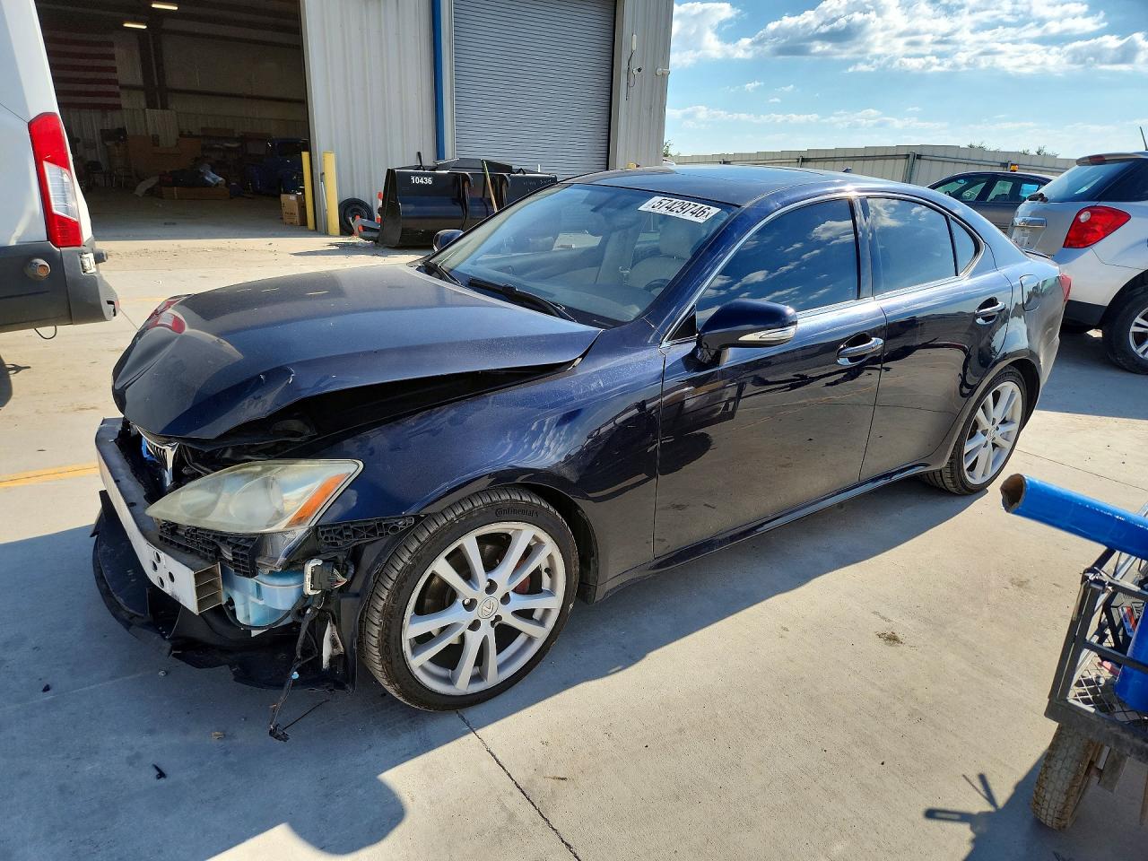 2010 Lexus Is 250 Blue vin: JTHBF5C29A5113529