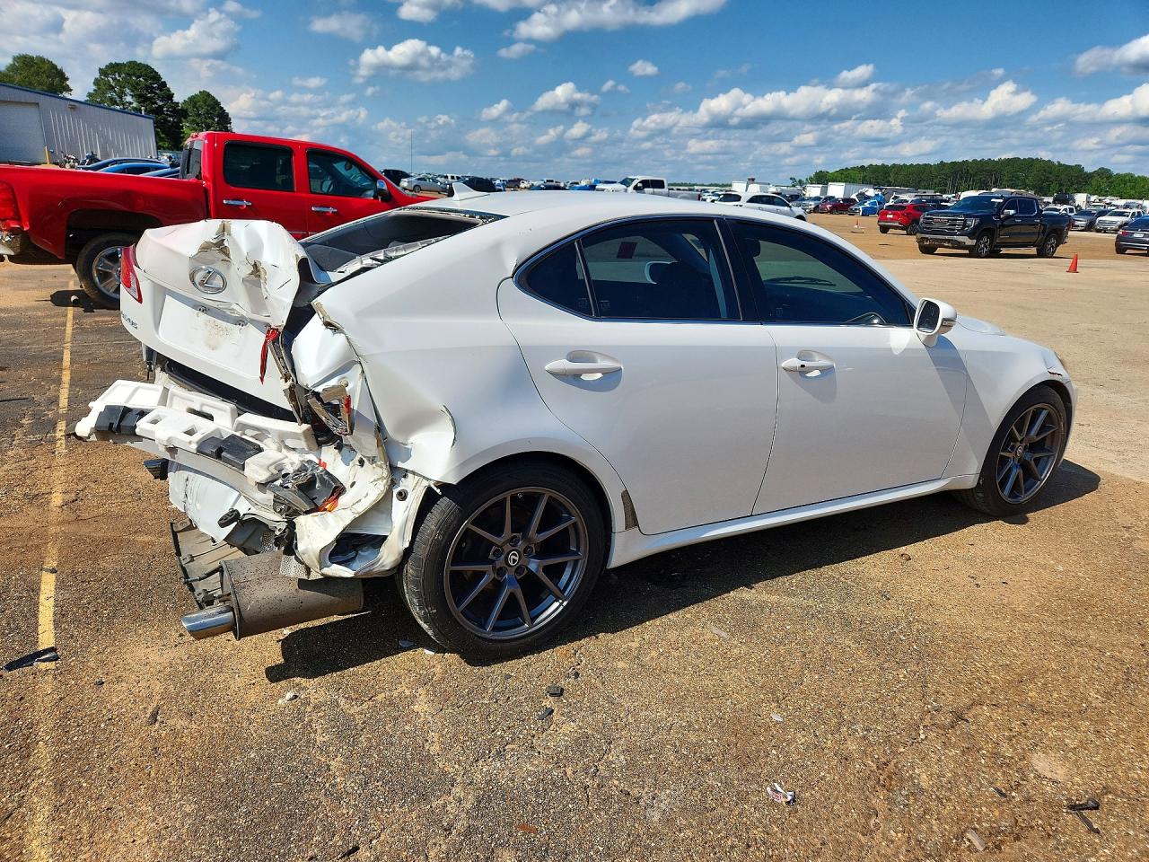 2010 Lexus Is 250 White vin: JTHBF5C29A5119685