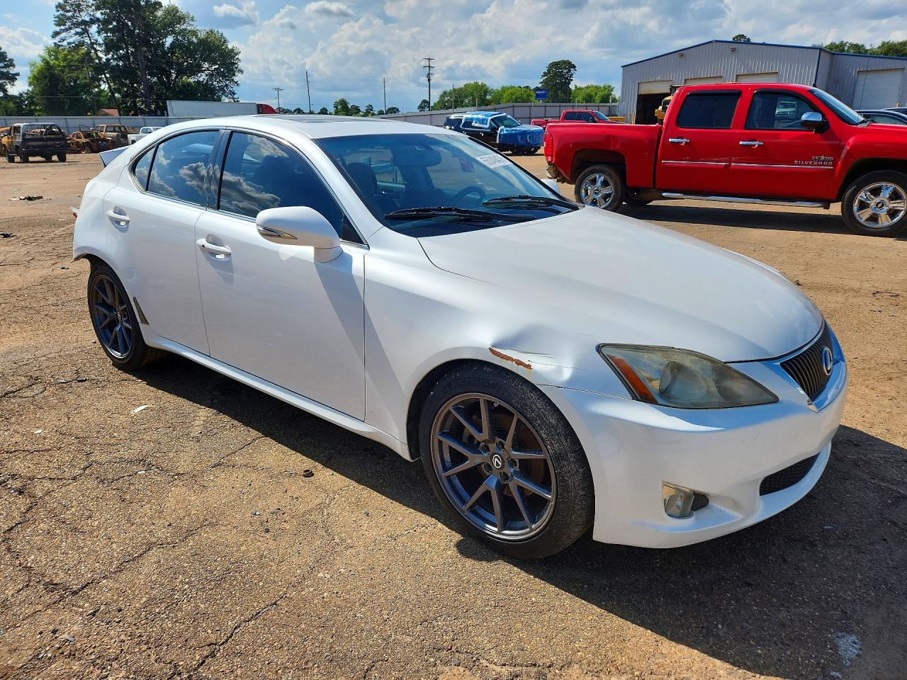 2010 Lexus Is 250 White vin: JTHBF5C29A5119685