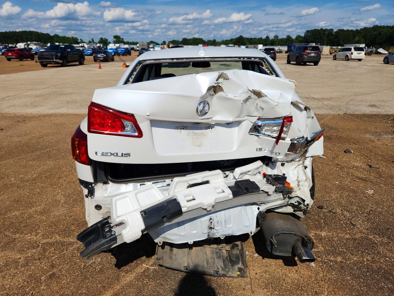 2010 Lexus Is 250 White vin: JTHBF5C29A5119685