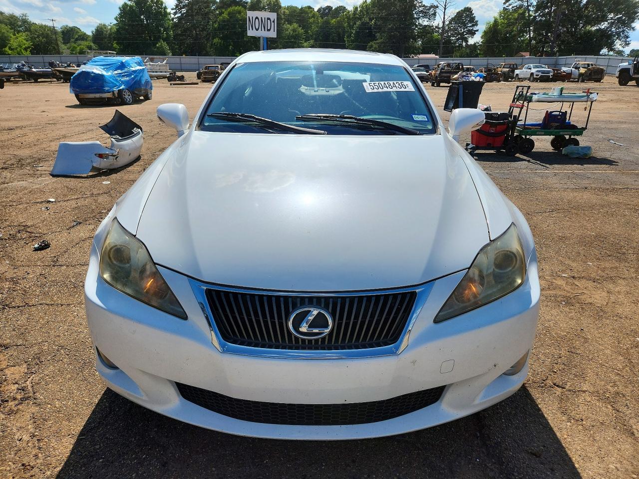 2010 Lexus Is 250 White vin: JTHBF5C29A5119685