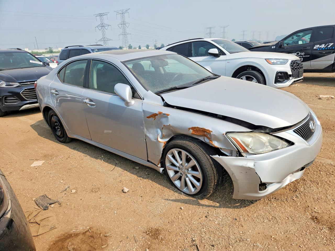 2010 Lexus Is 250 Silver vin: JTHBF5C29A5124787