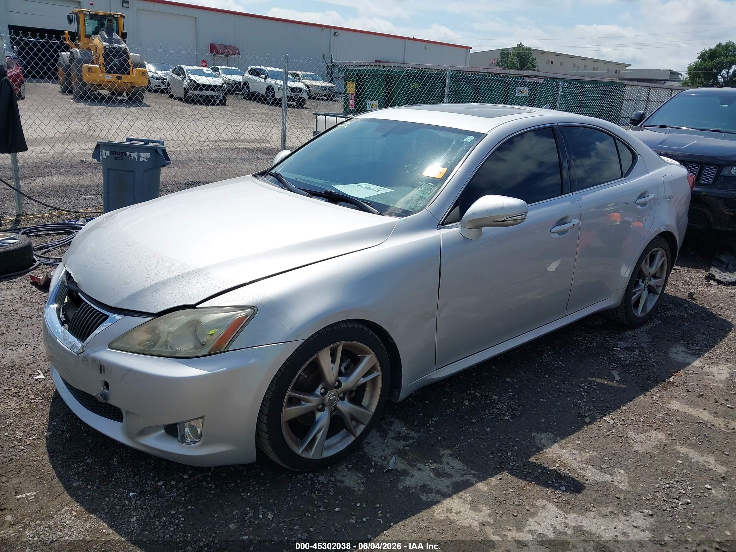 2010 Lexus Is 250   Silver vin: JTHBF5C29A5126183