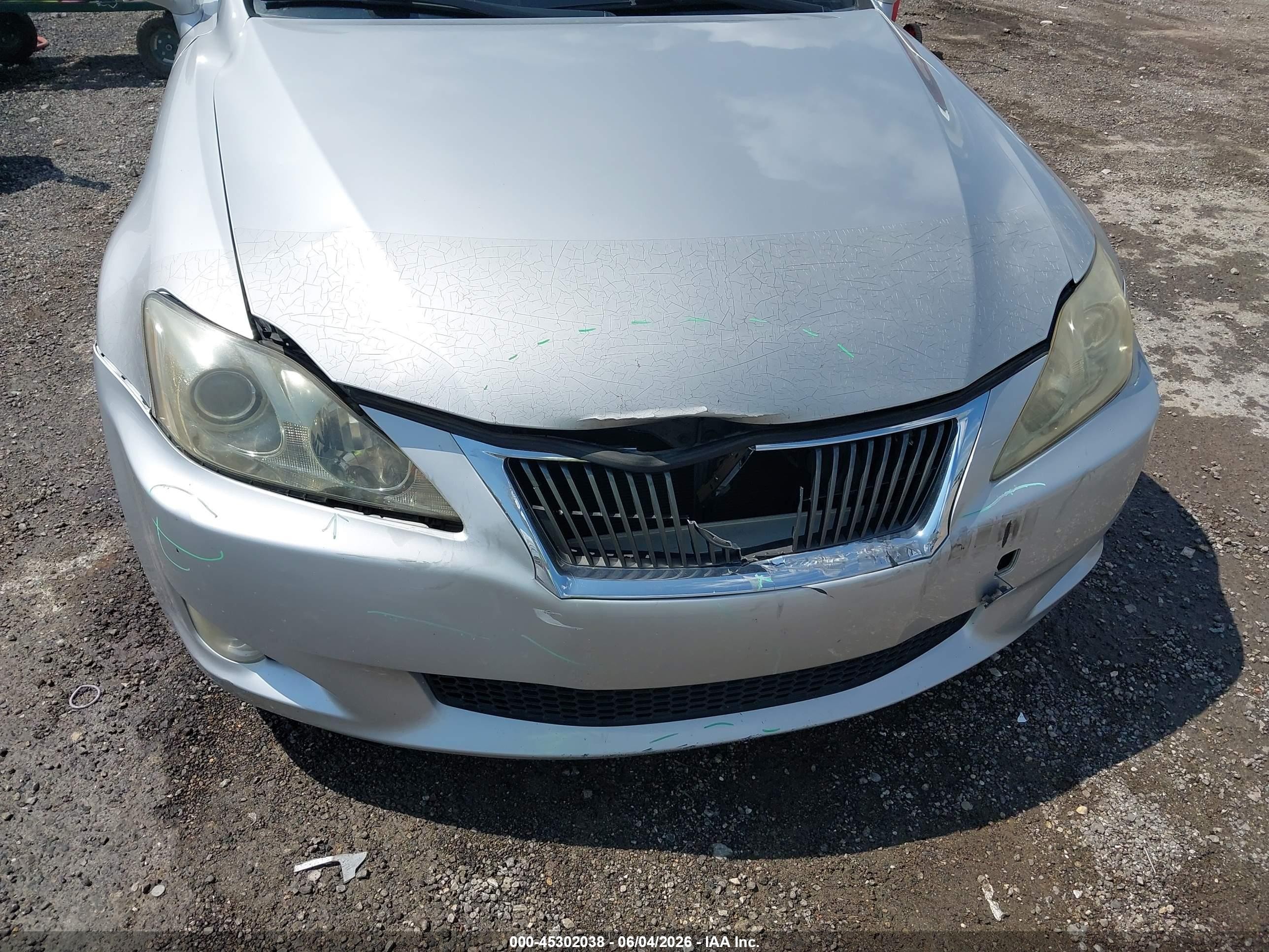 2010 Lexus Is 250   Silver vin: JTHBF5C29A5126183