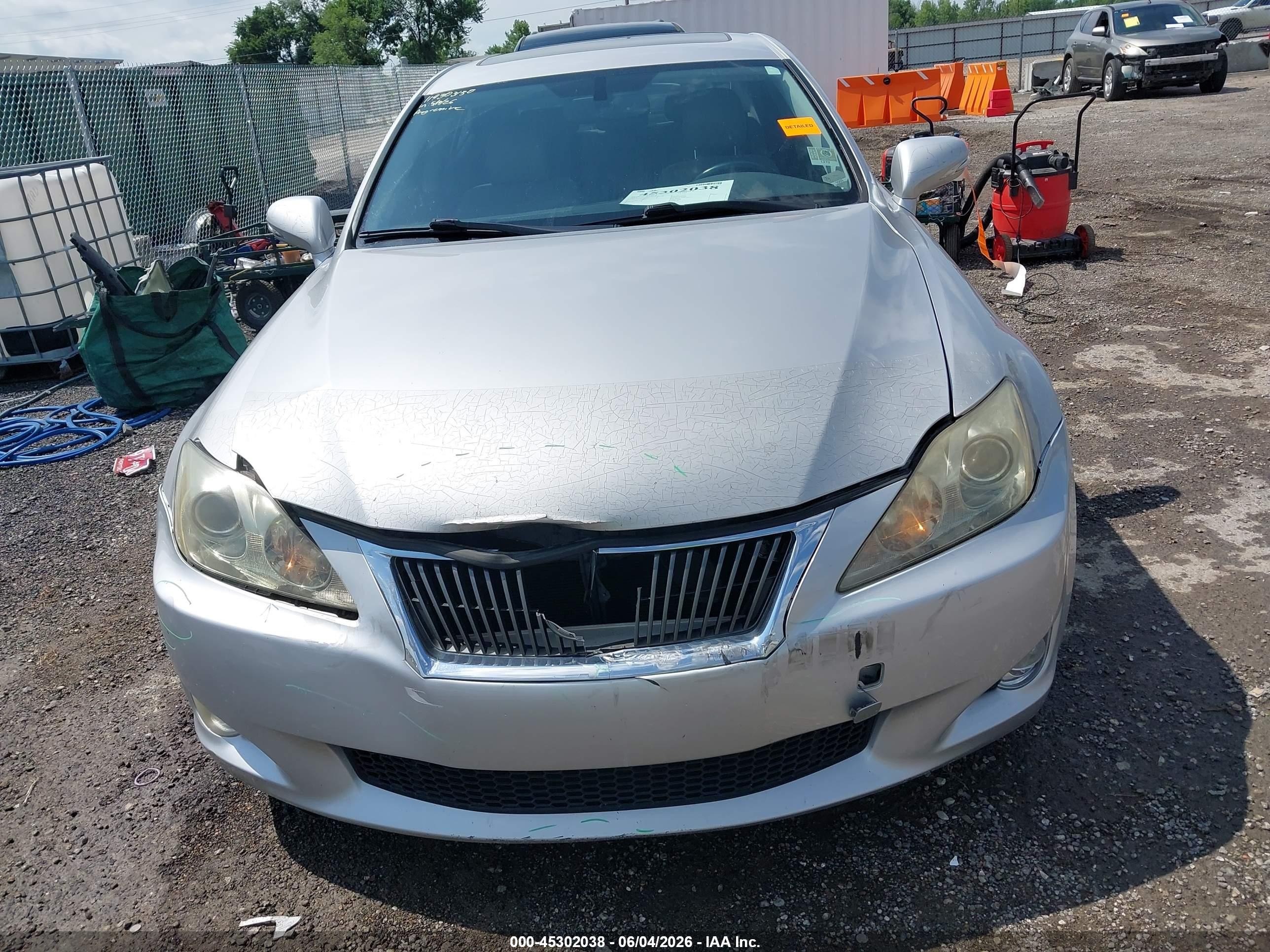 2010 Lexus Is 250   Silver vin: JTHBF5C29A5126183