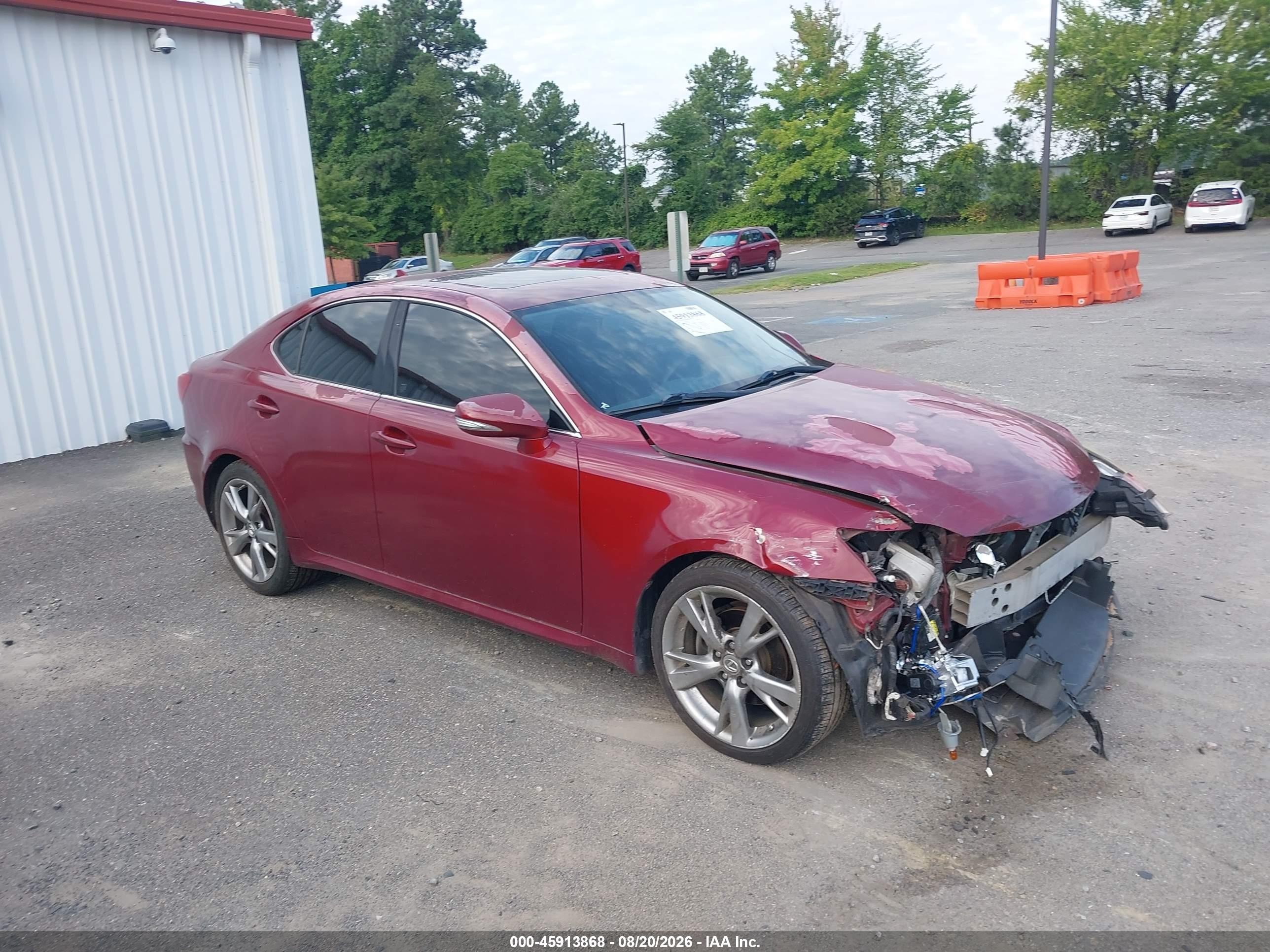 2010 Lexus Is 250   Red vin: JTHBF5C29A5126734