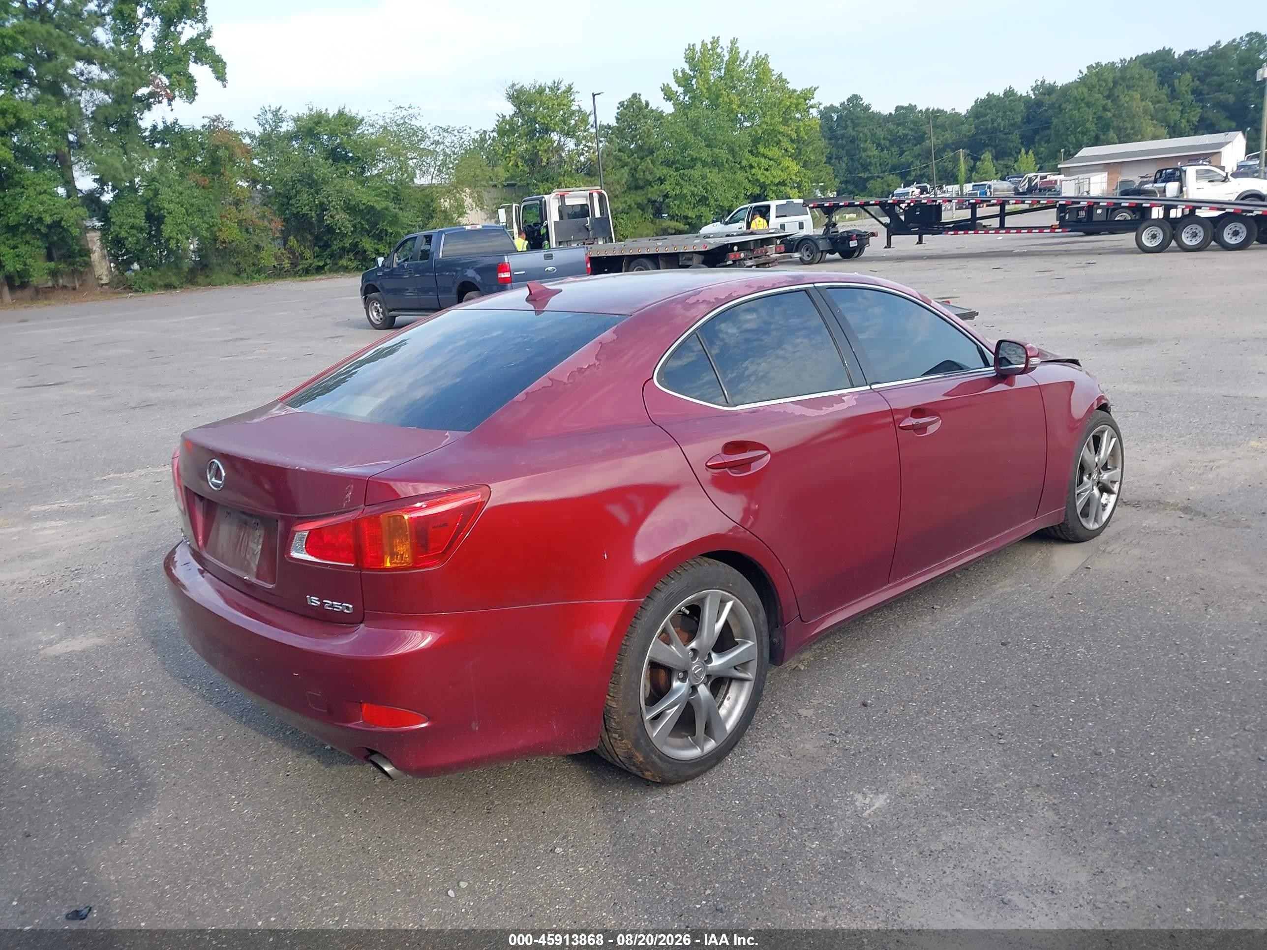 2010 Lexus Is 250   Red vin: JTHBF5C29A5126734