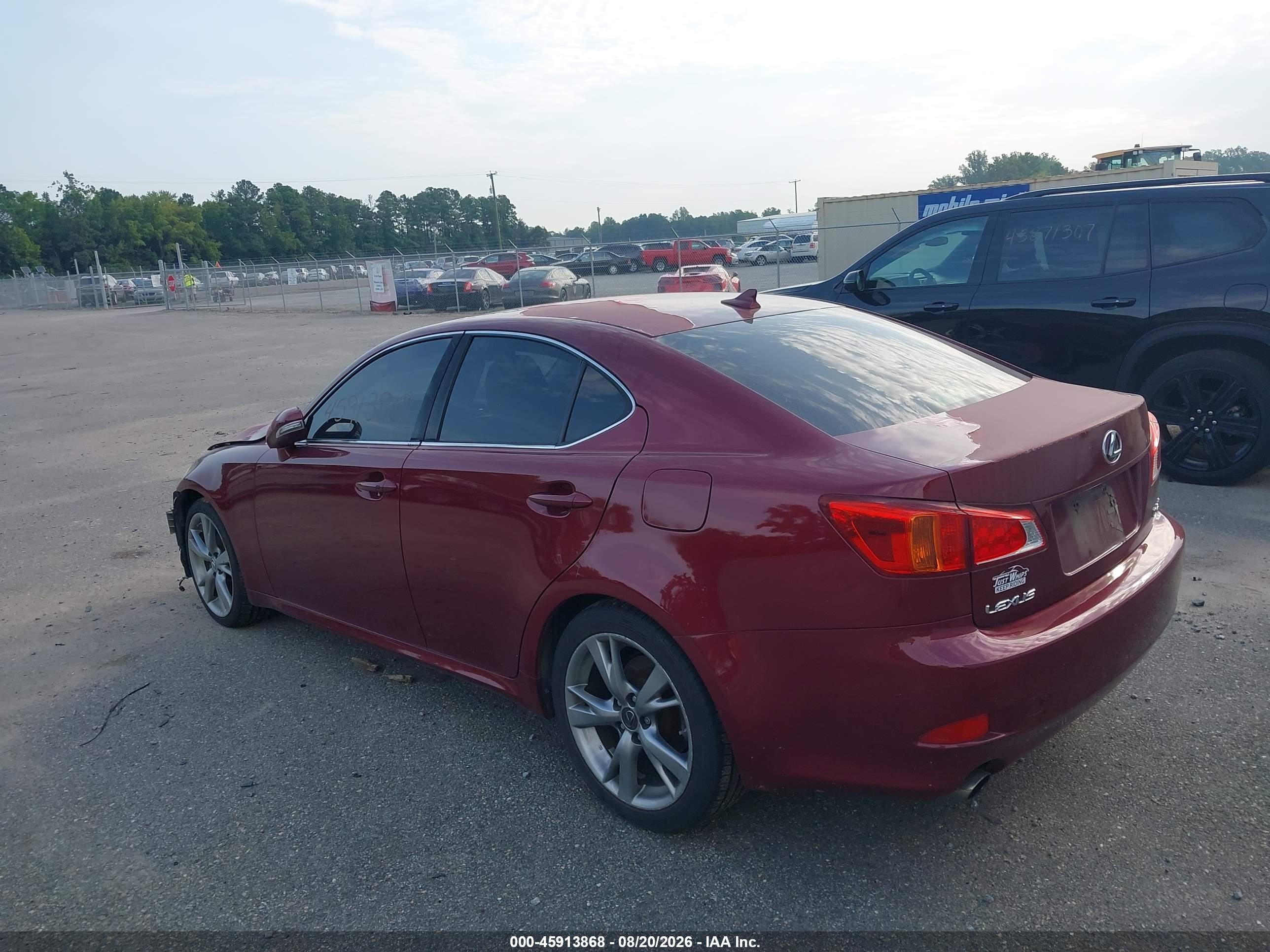 2010 Lexus Is 250   Red vin: JTHBF5C29A5126734