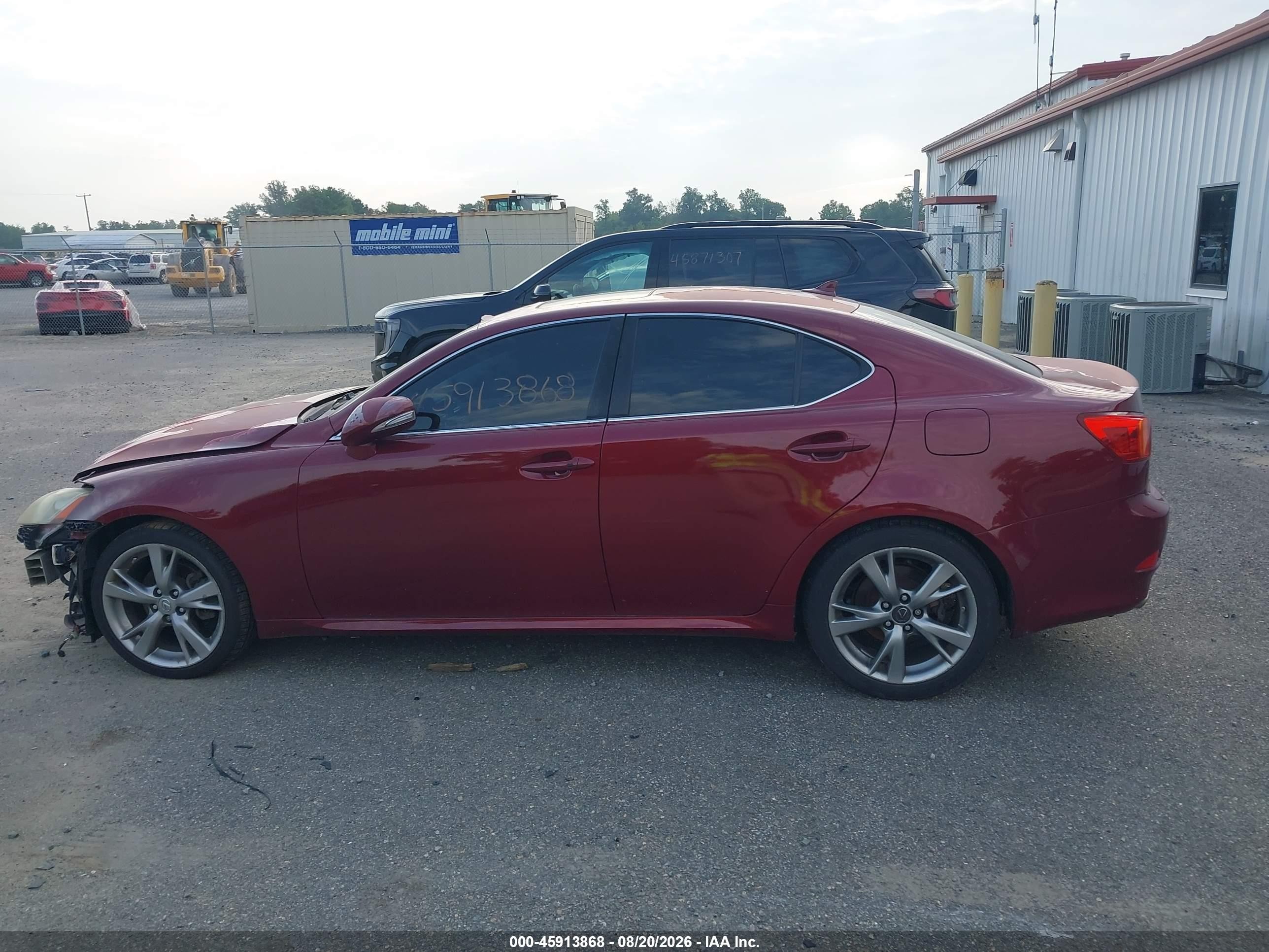 2010 Lexus Is 250   Red vin: JTHBF5C29A5126734