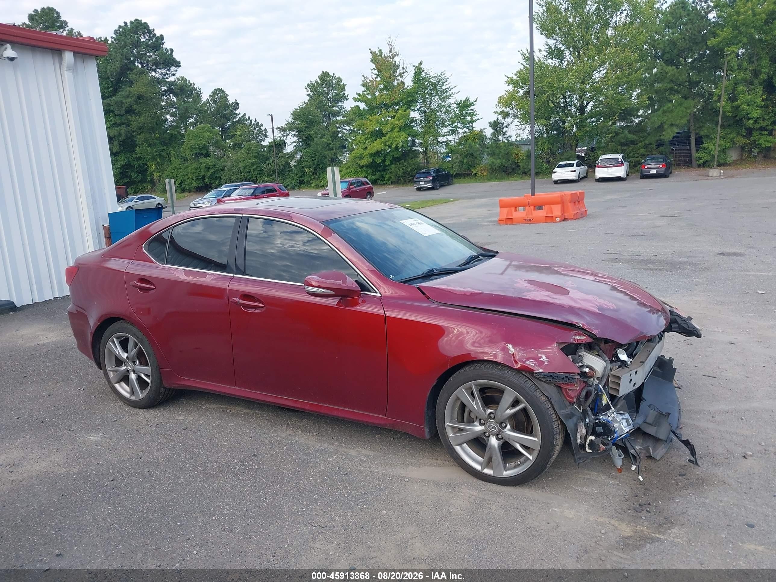 2010 Lexus Is 250   Red vin: JTHBF5C29A5126734