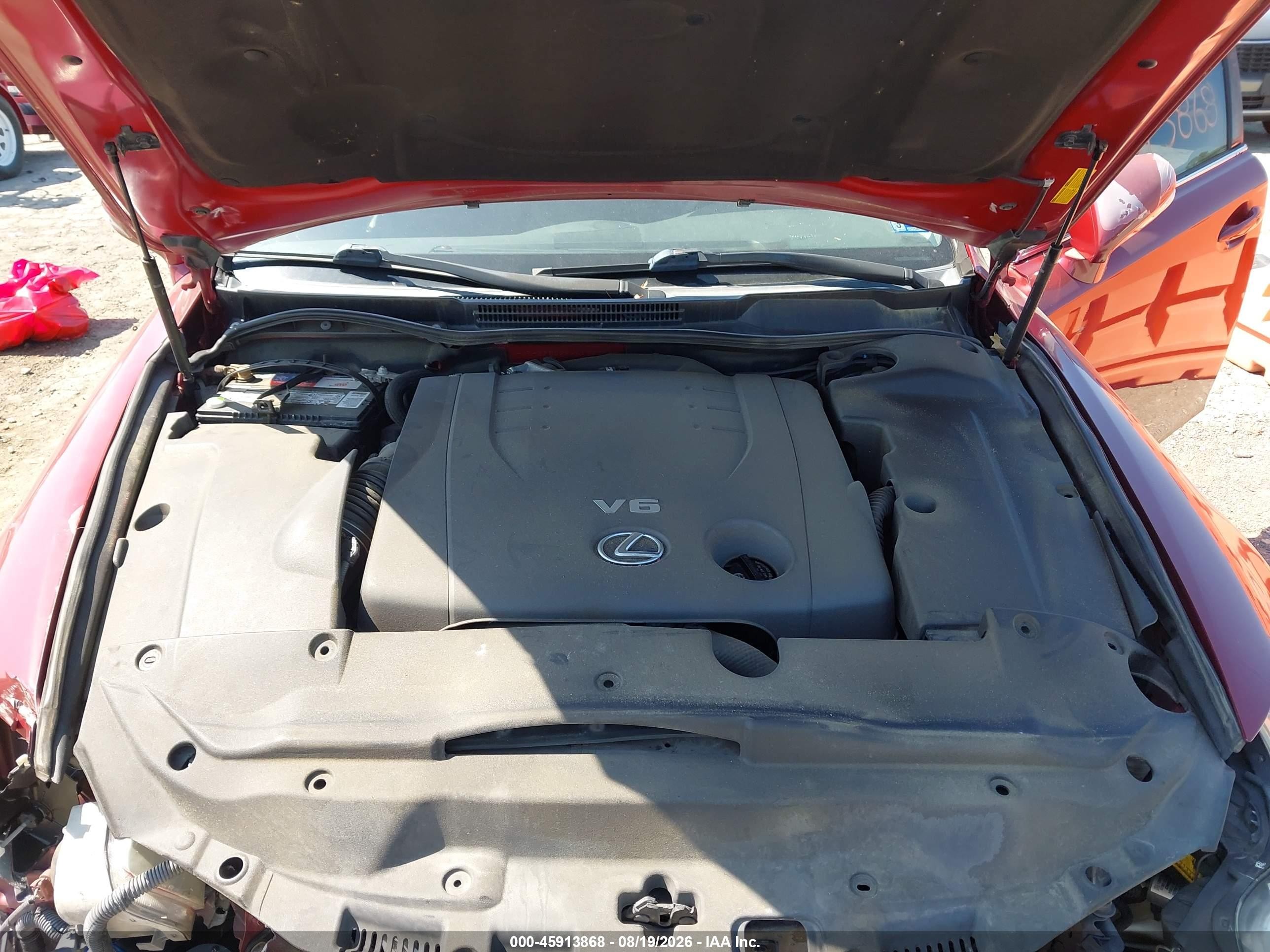2010 Lexus Is 250   Red vin: JTHBF5C29A5126734