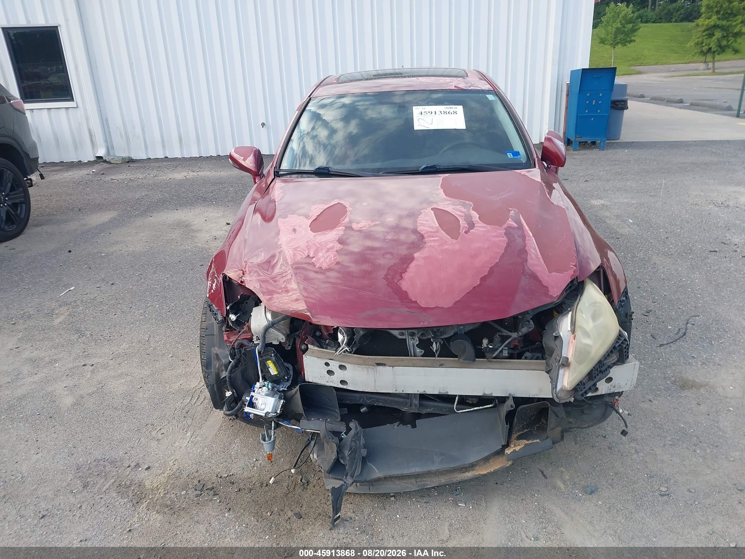 2010 Lexus Is 250   Red vin: JTHBF5C29A5126734