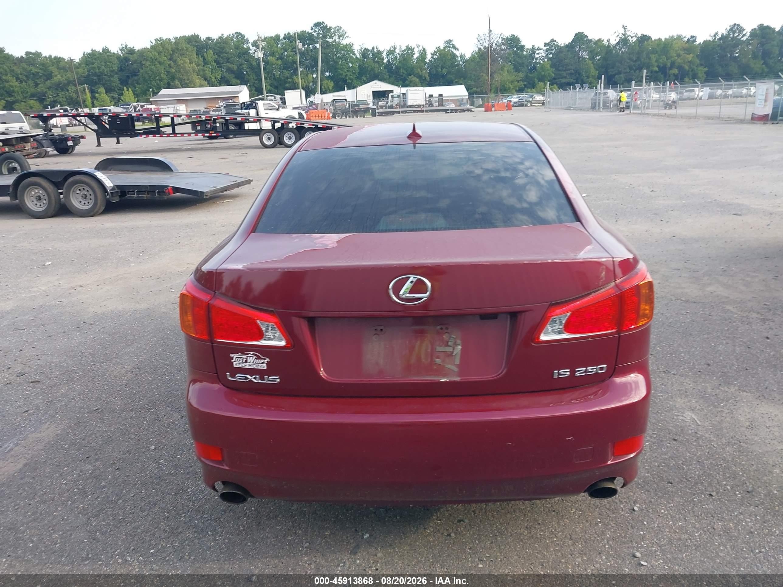 2010 Lexus Is 250   Red vin: JTHBF5C29A5126734